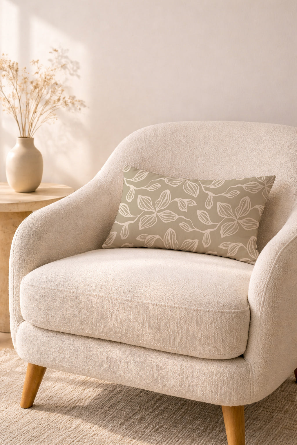 Evmila Soyut Desenli Kırlent Kılıfı