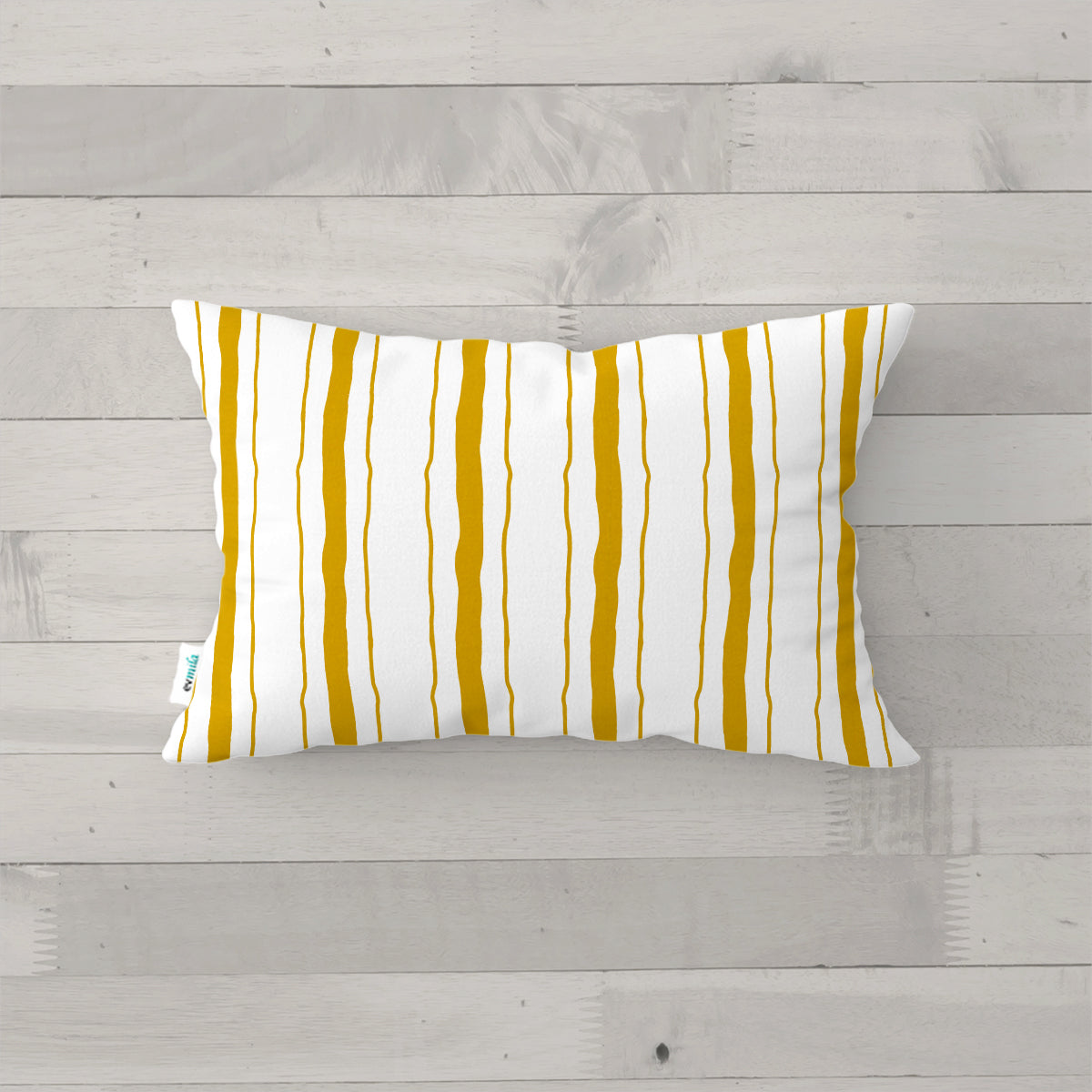 Evmila Çizgili Desenli Kırlent Kılıfı