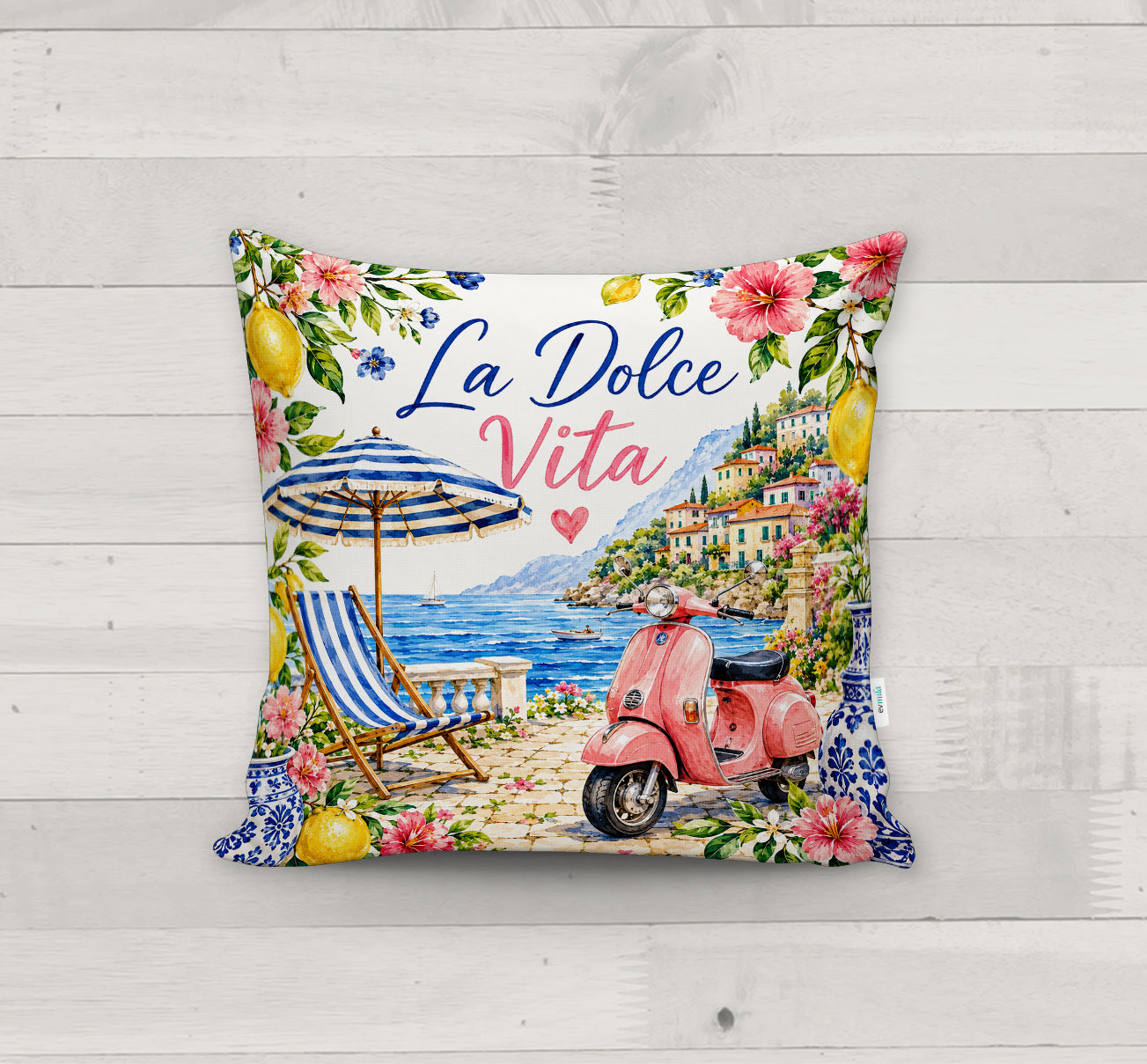 Evmila Autumn Patterned Cushion Cover