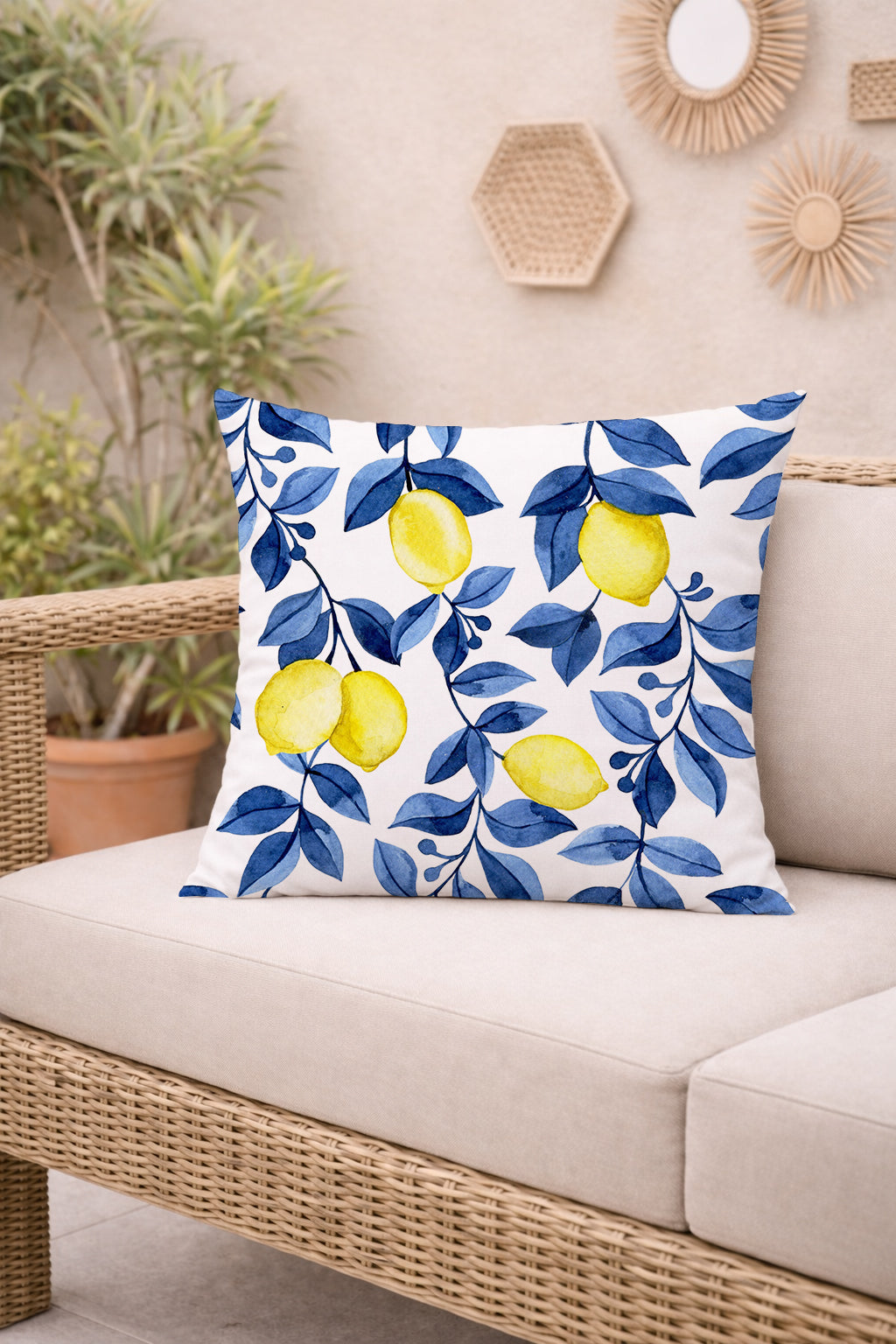Evmila Autumn Patterned Cushion Cover