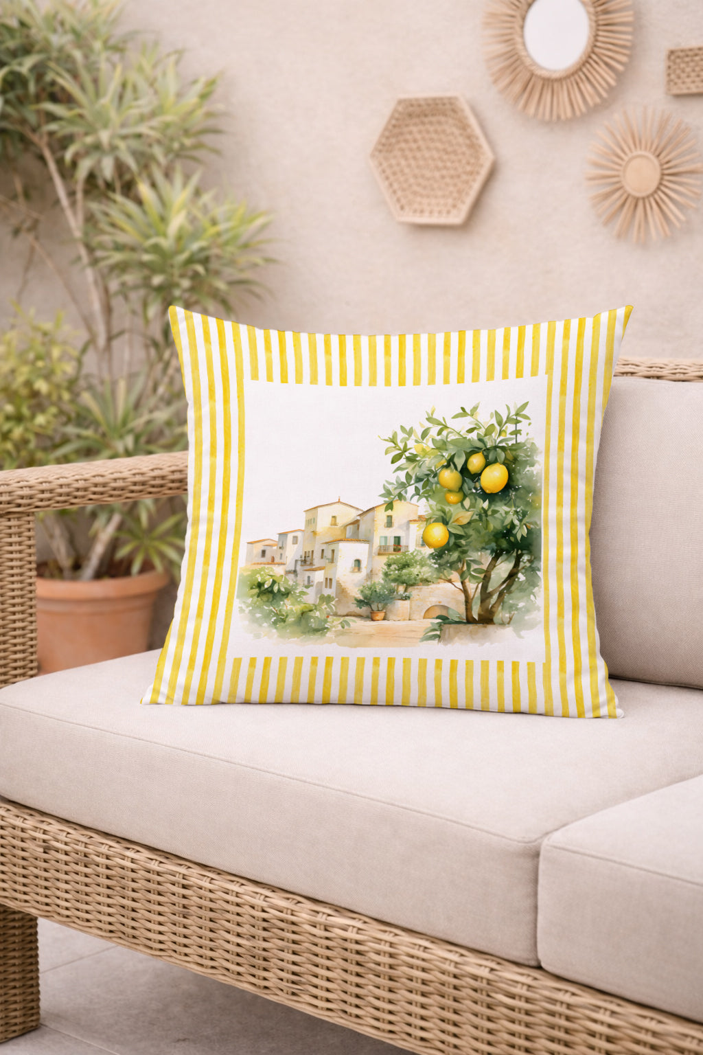 Evmila Autumn Patterned Cushion Cover