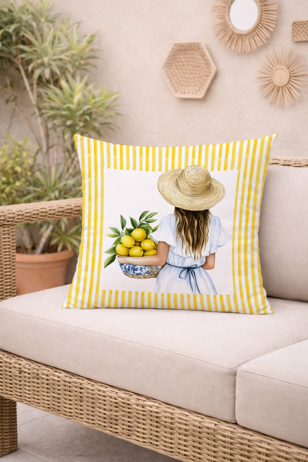 Evmila Autumn Patterned Cushion Cover