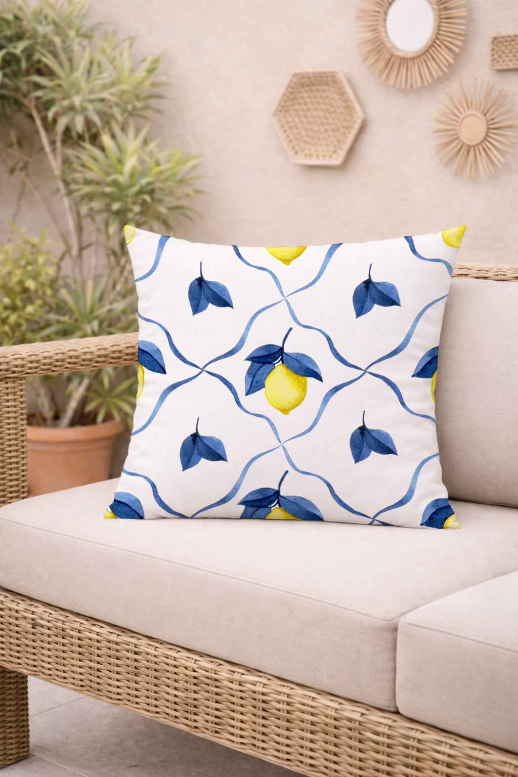 Evmila Autumn Patterned Cushion Cover