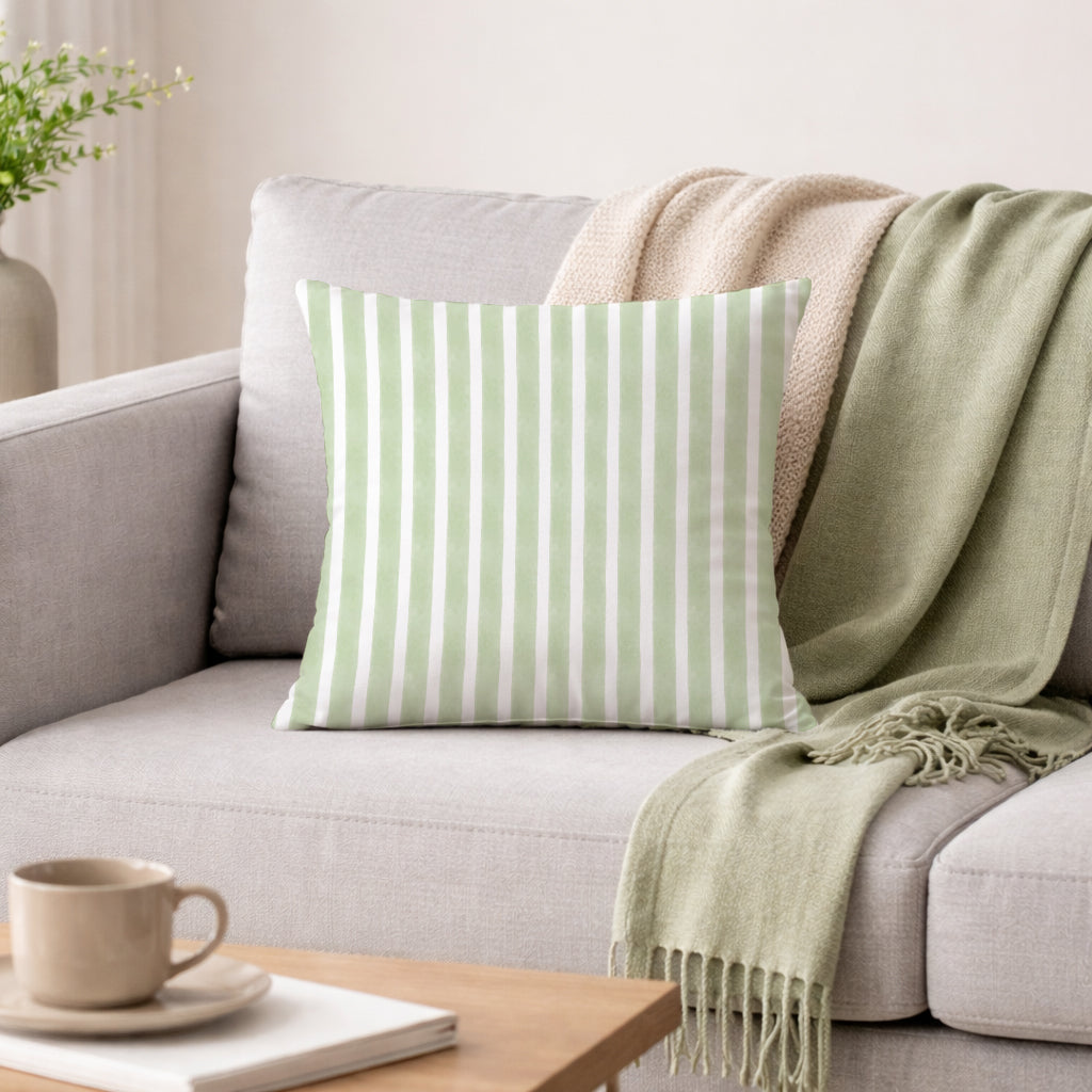 Evmila Çizgili Desenli Kırlent Kılıfı