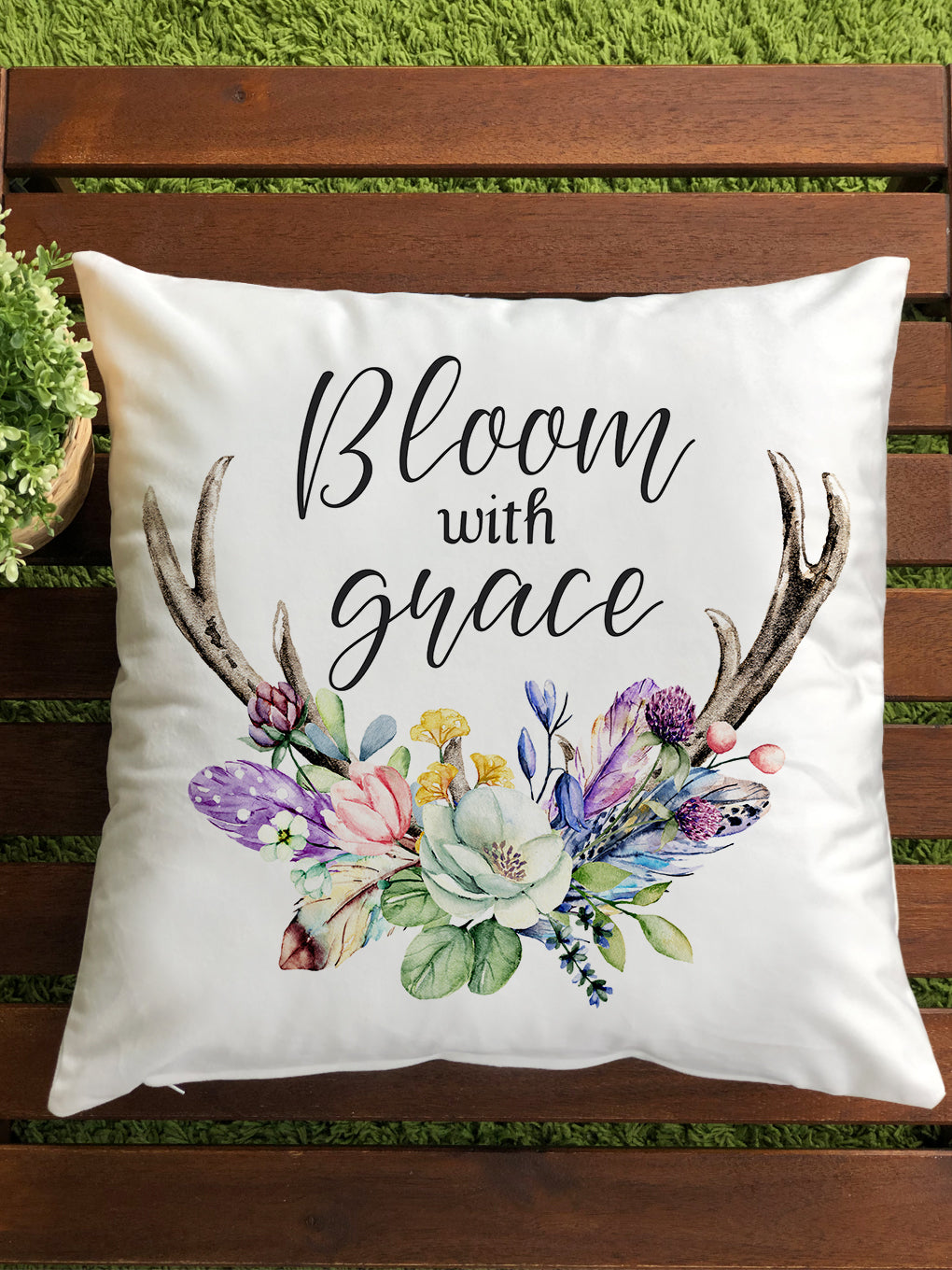 Evmila Autumn Patterned Cushion Cover