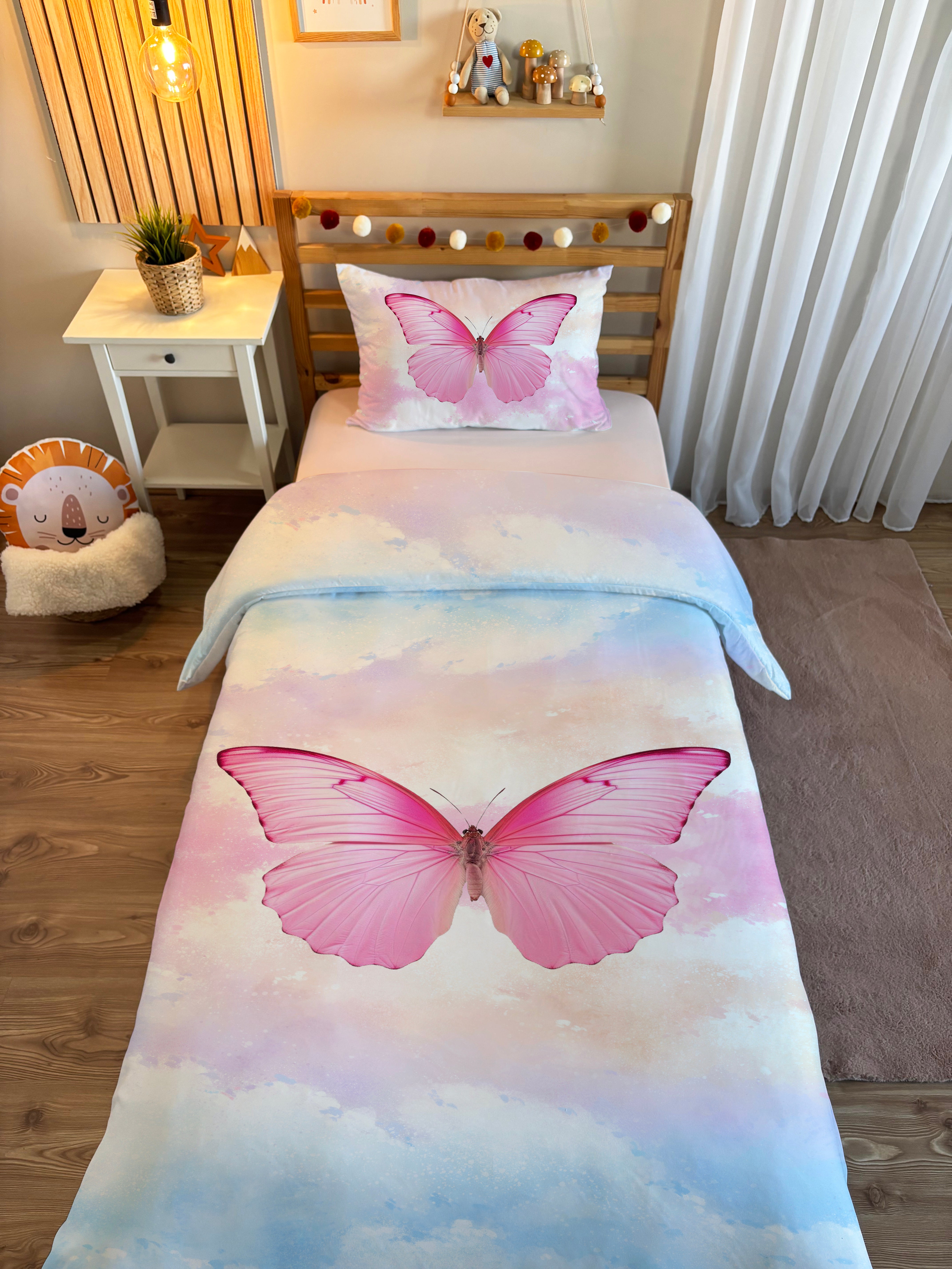 Evmila Astronaut Patterned Duvet Cover Set