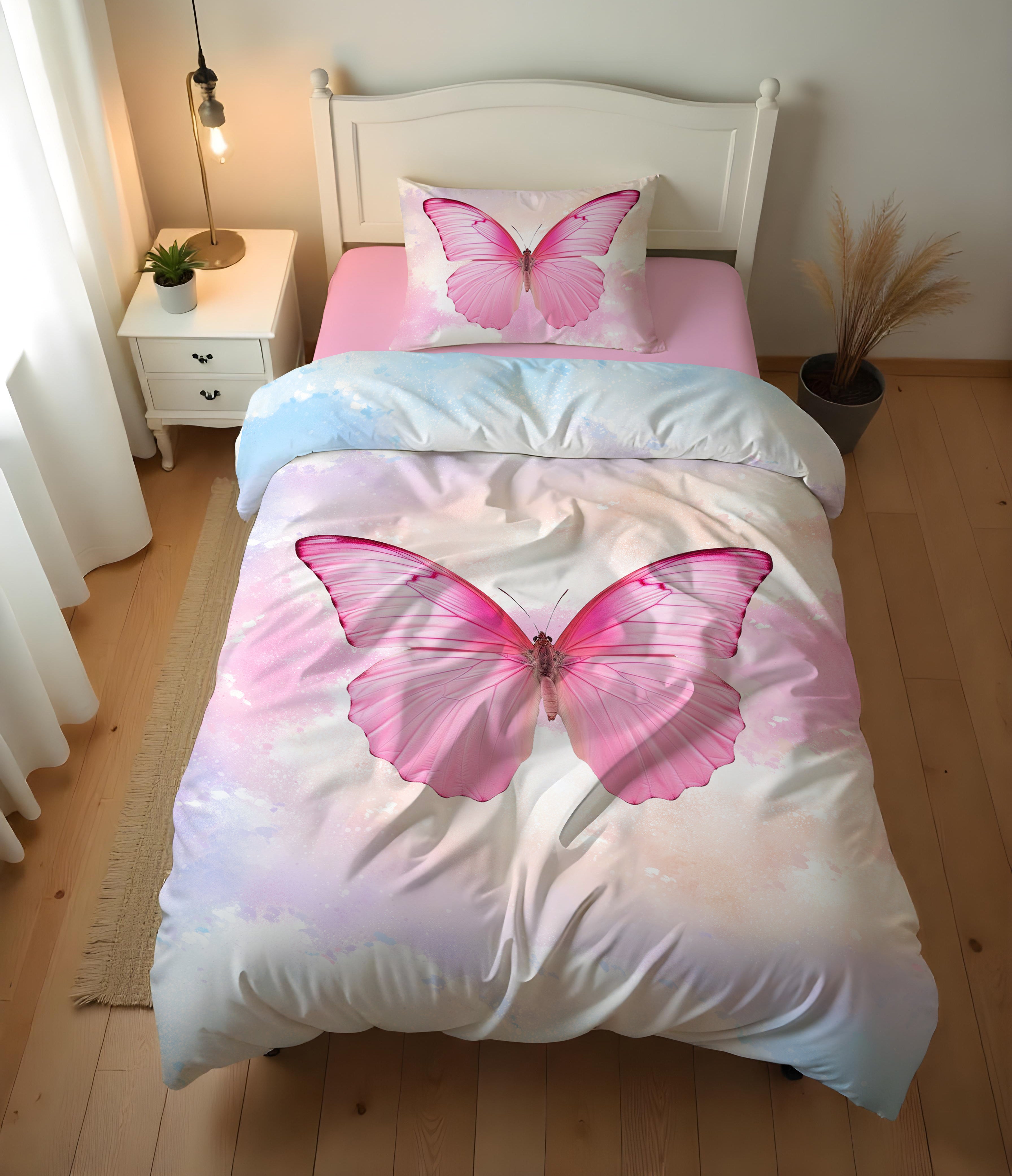 Evmila Astronaut Patterned Duvet Cover Set