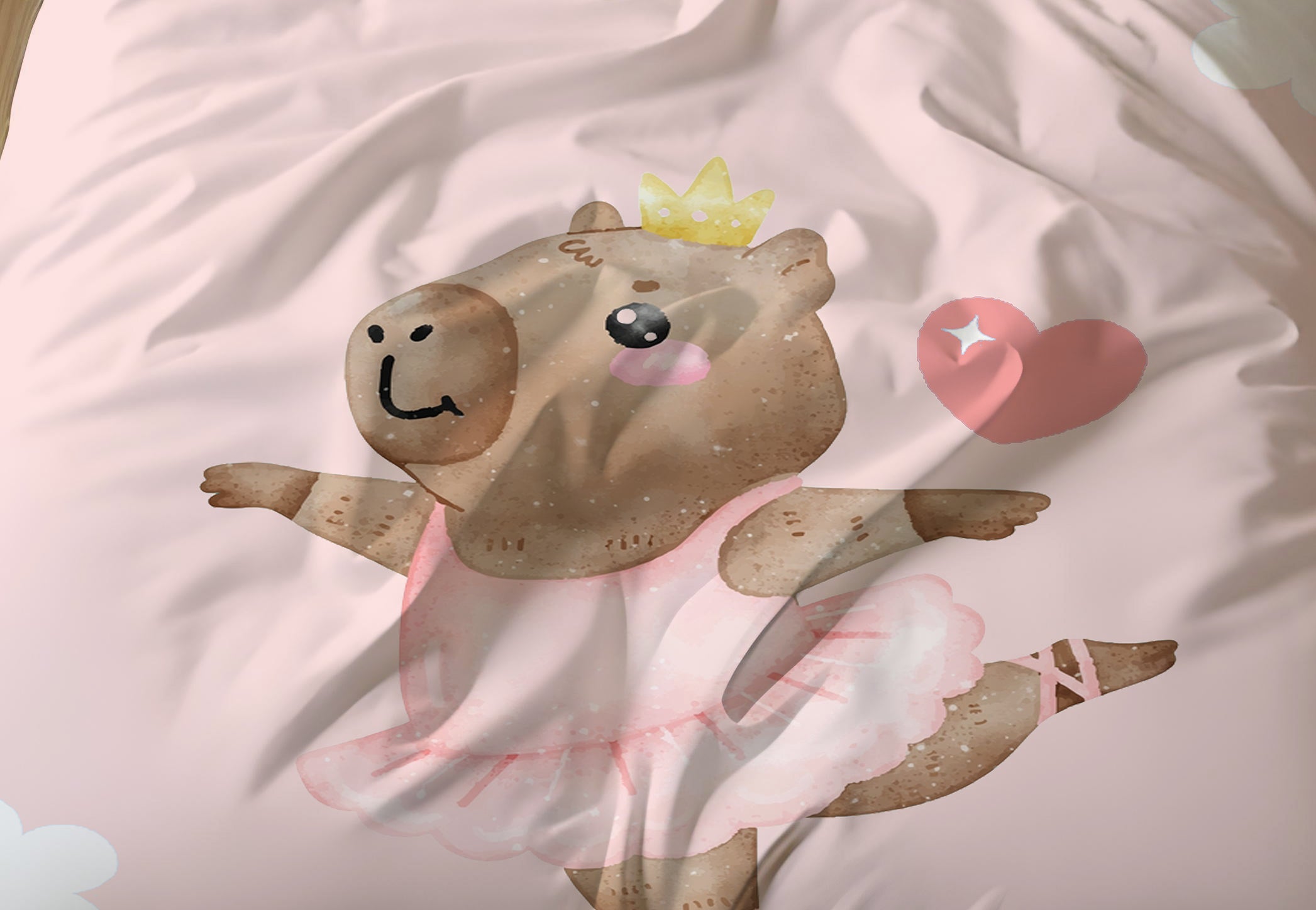 Evmila Capybara Desenli Nevresim Takımı