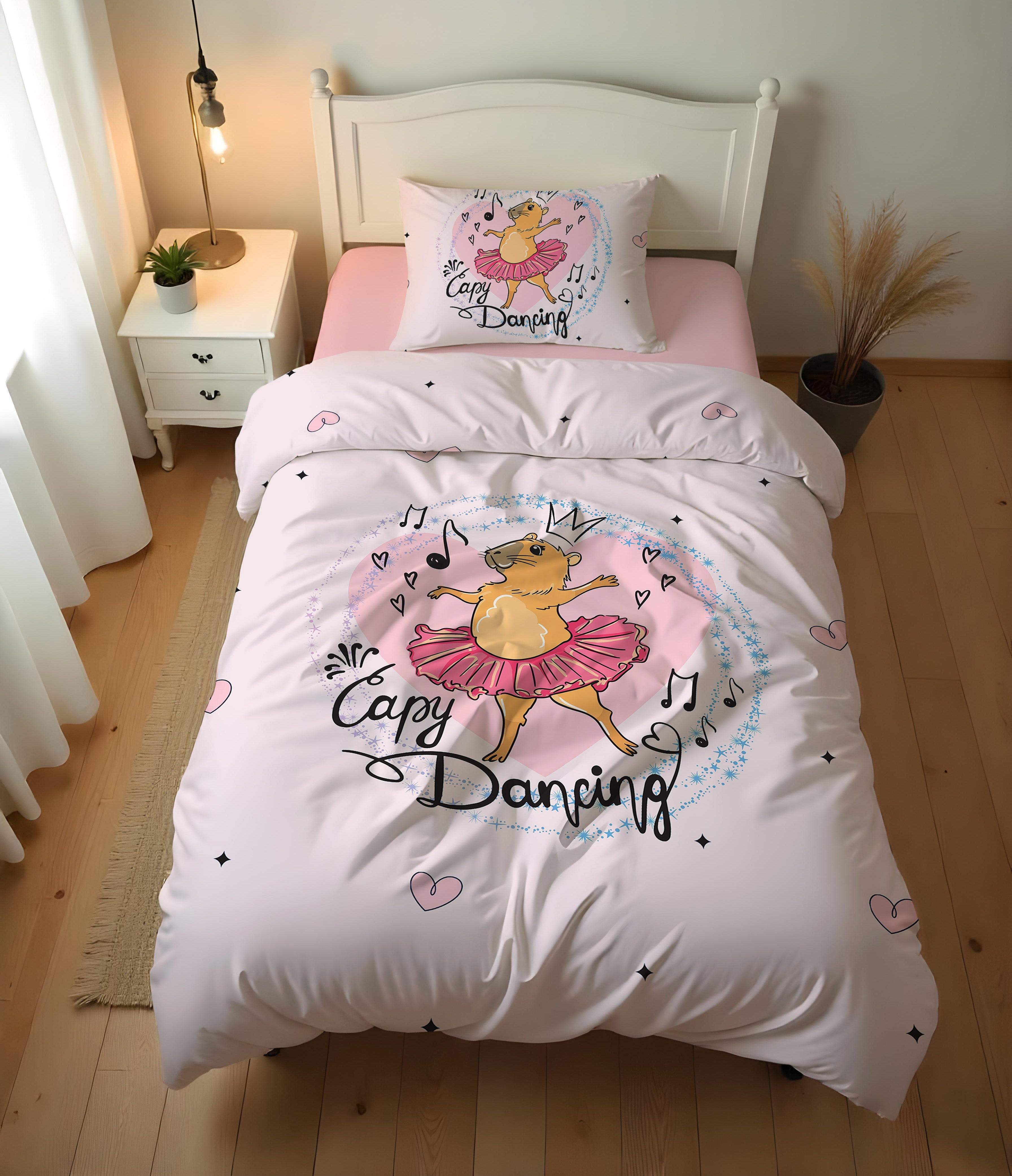 Evmila Capybara Desenli Nevresim Takımı