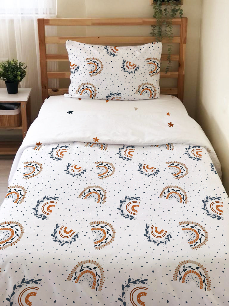 Evmila Rainbow Patterned Duvet Cover Set