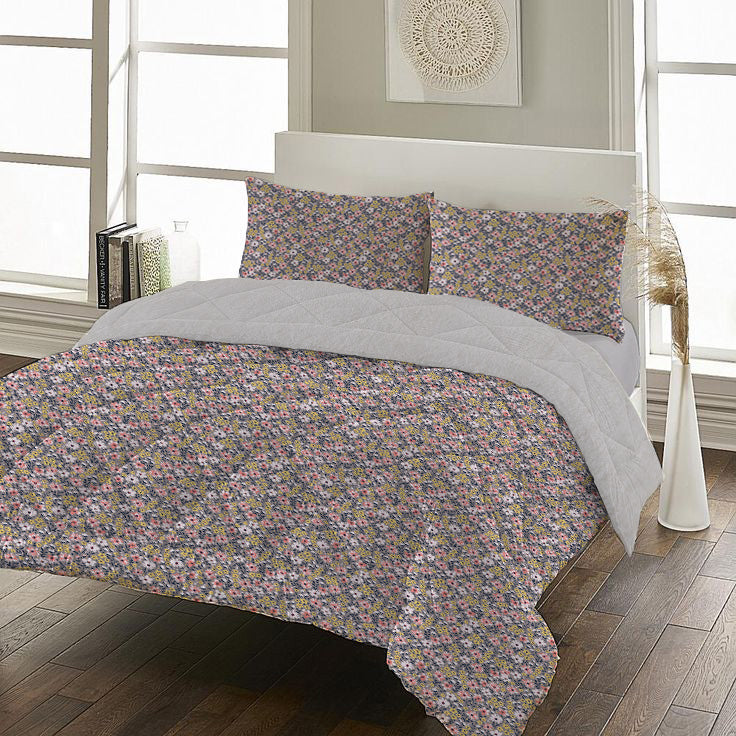Evmila Cars and Road Patterned Plush Sleeping Set (Gray Plush)