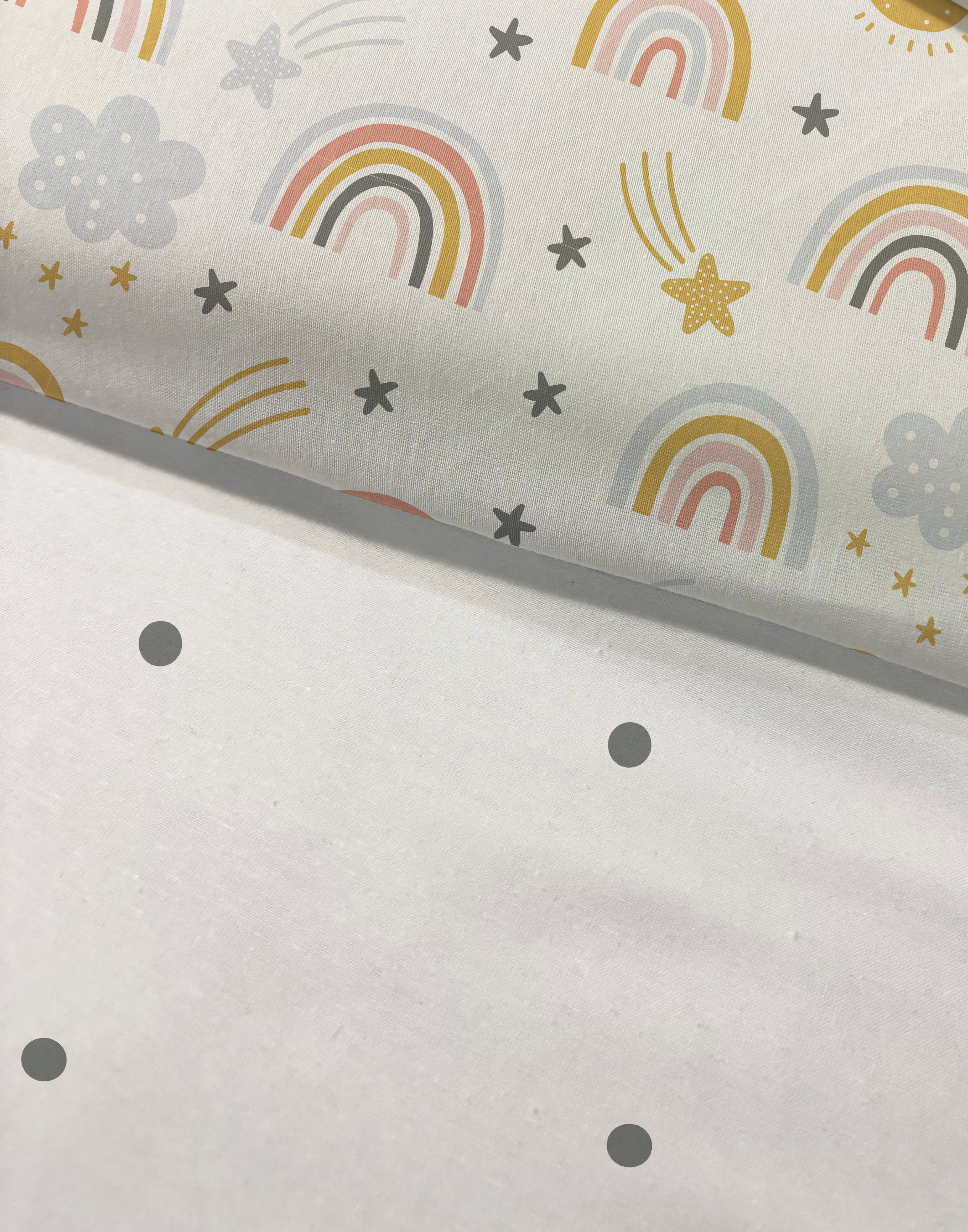 Evmila Rainbow Patterned Duvet Cover Set