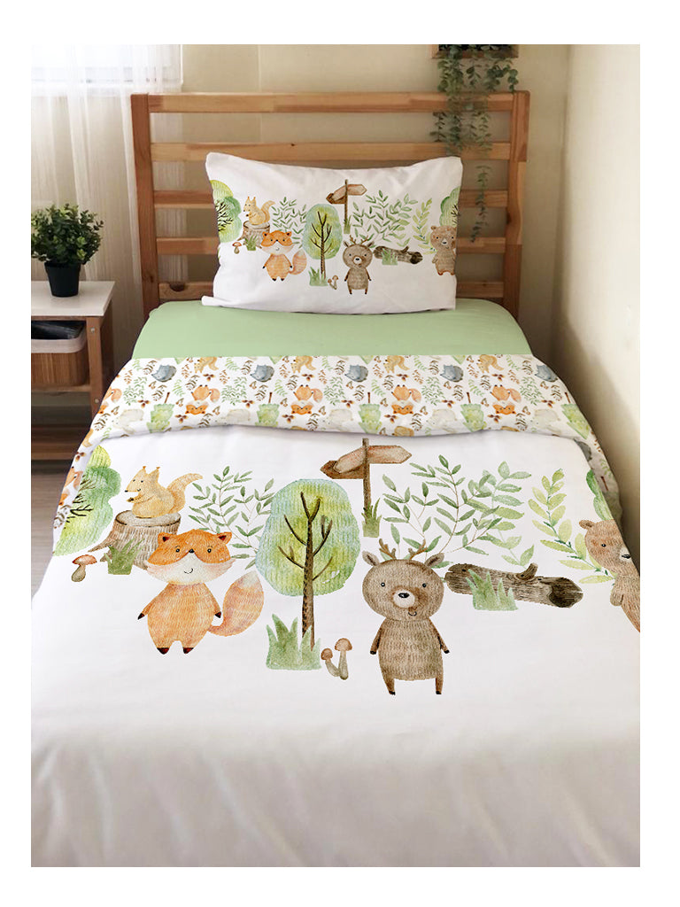 Evmila Astronaut Patterned Duvet Cover Set