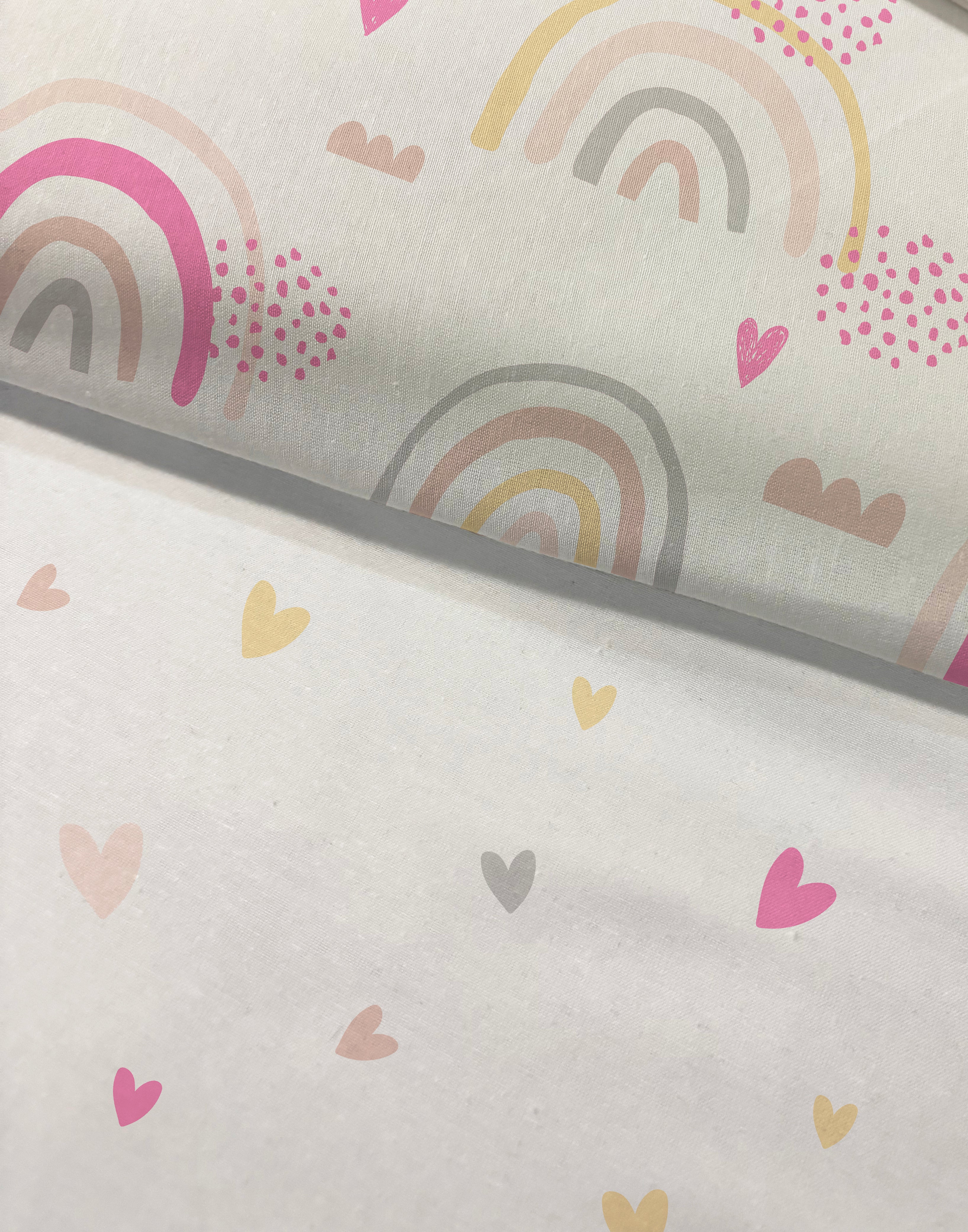 Evmila Gökkuşağı Desenli Nevresim Takımı