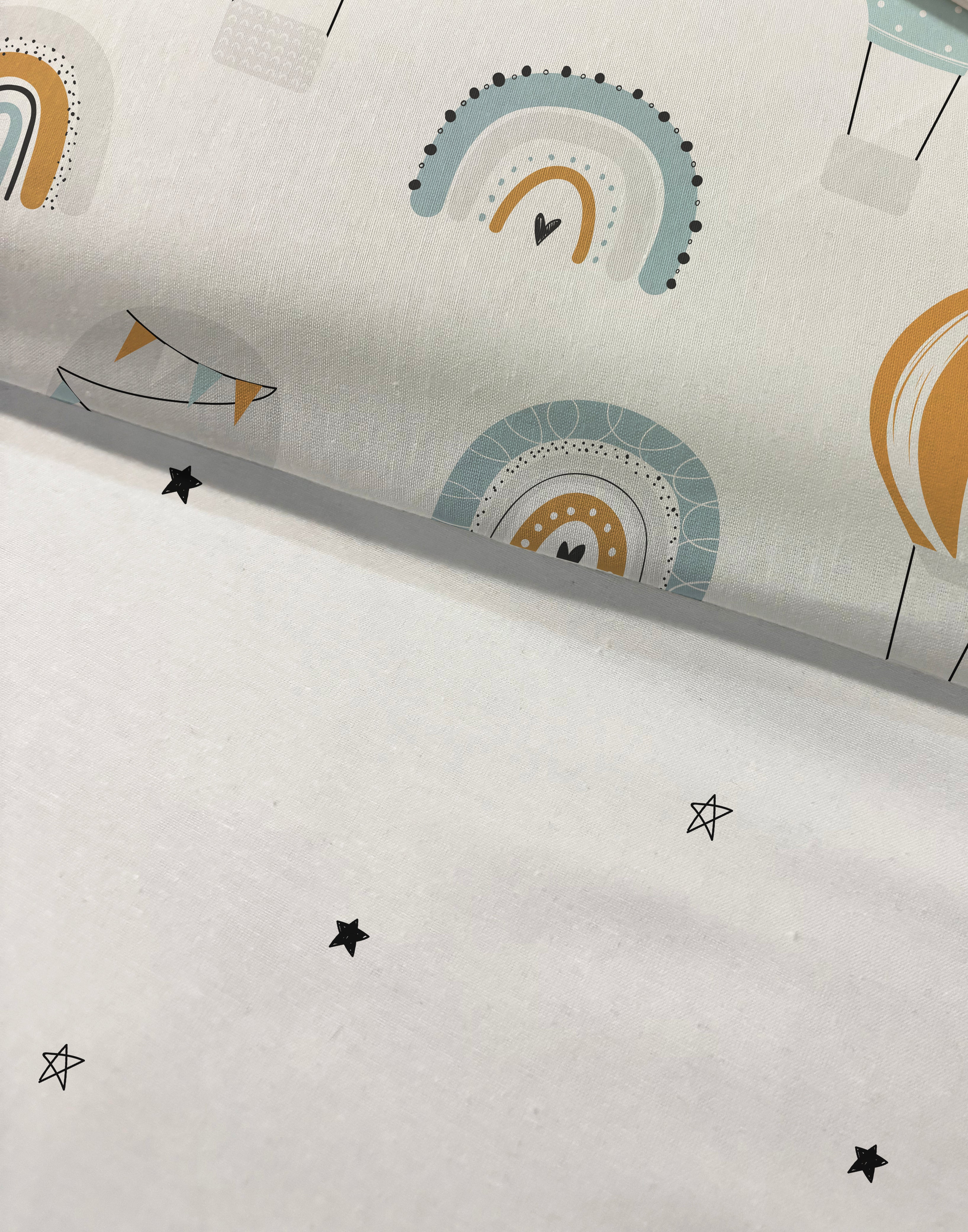 Evmila Uçan Balon Desenli Nevresim Takımı