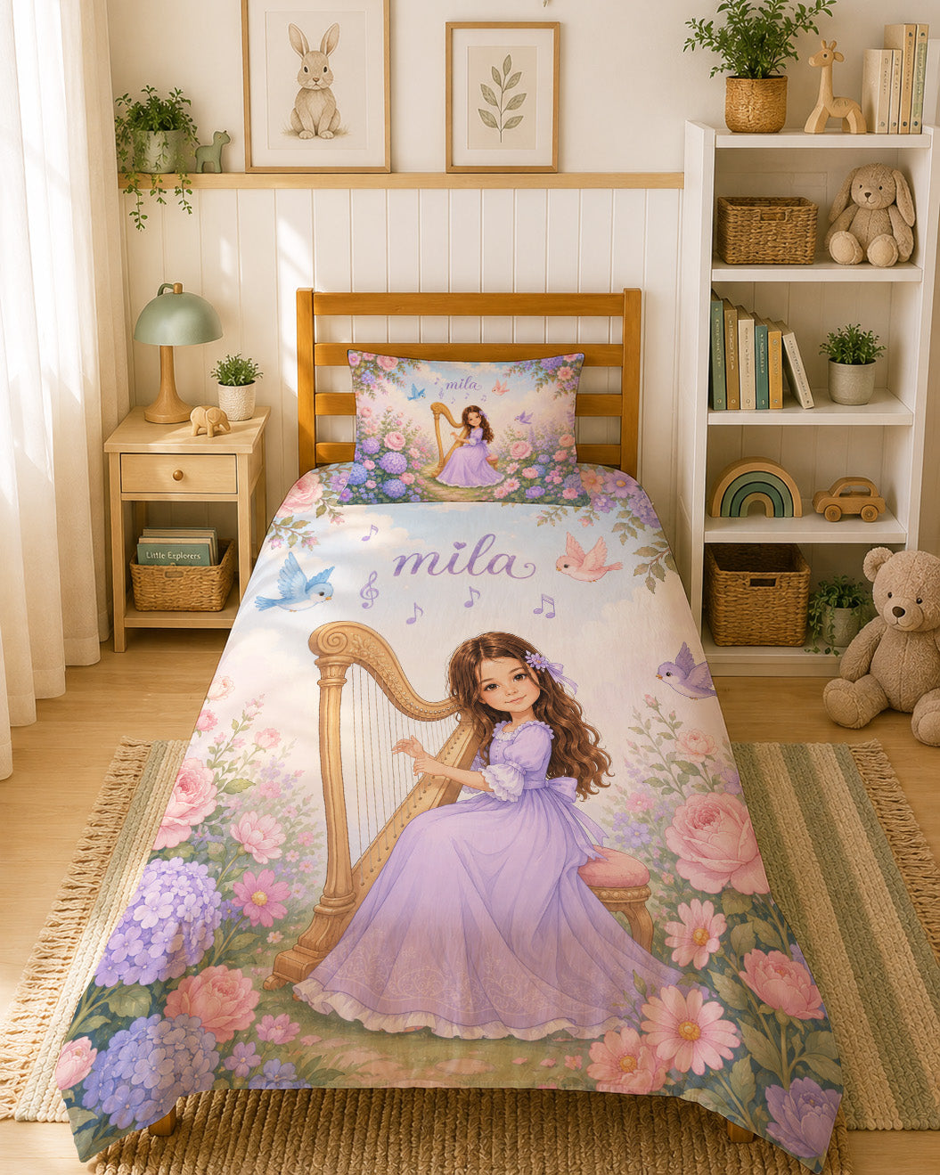 Evmila Karikatüristik Müzik Temalı Nevresim Takımı