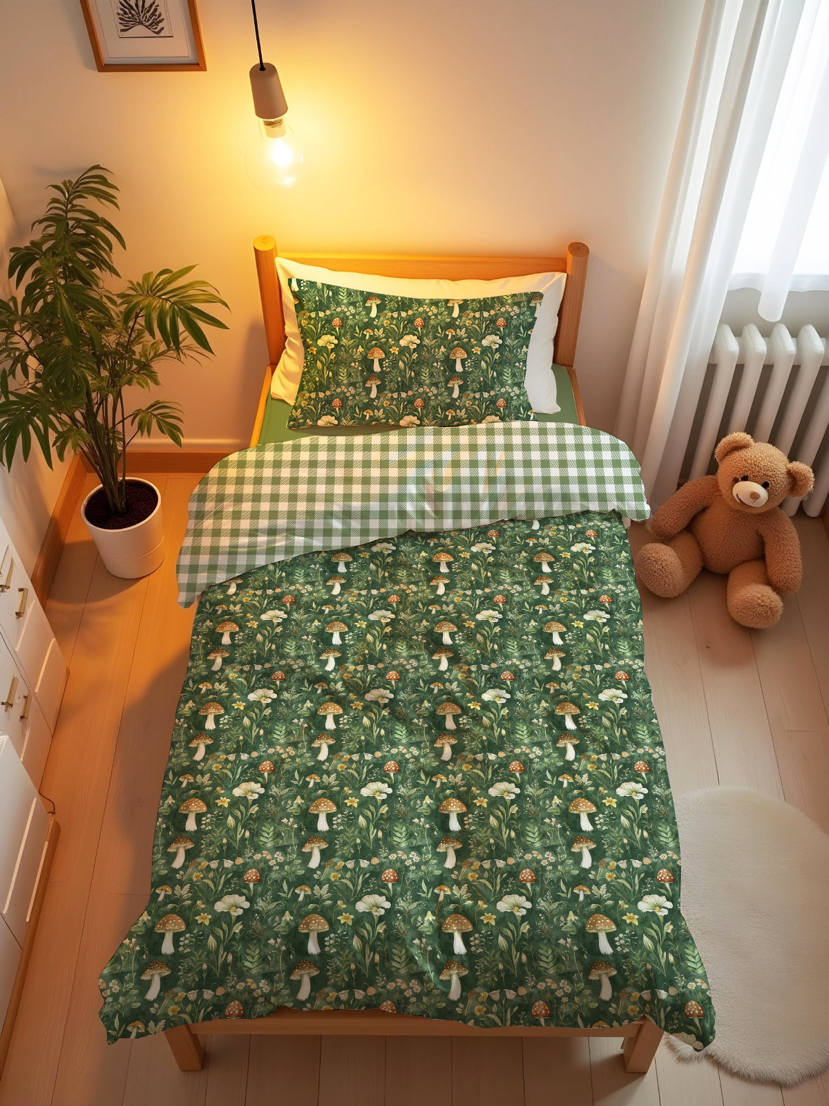 Evmila Astronaut Patterned Duvet Cover Set
