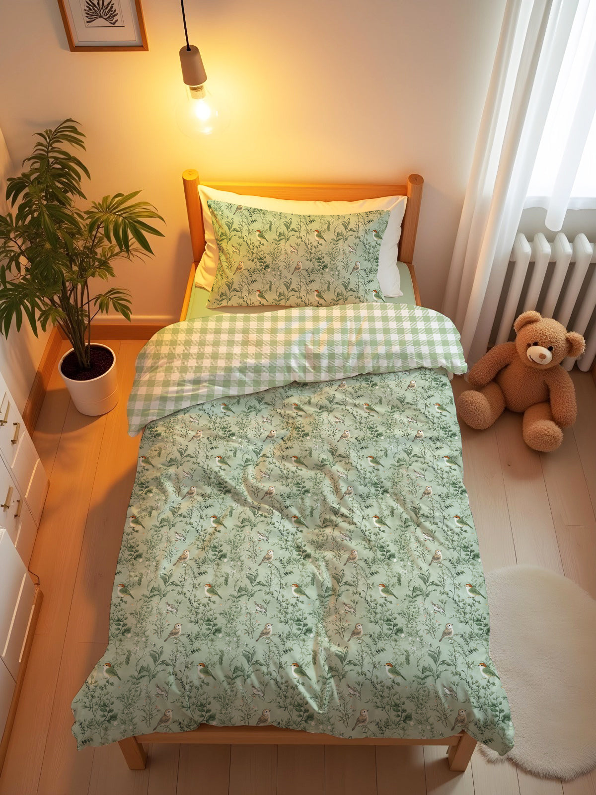 Evmila Astronaut Patterned Duvet Cover Set