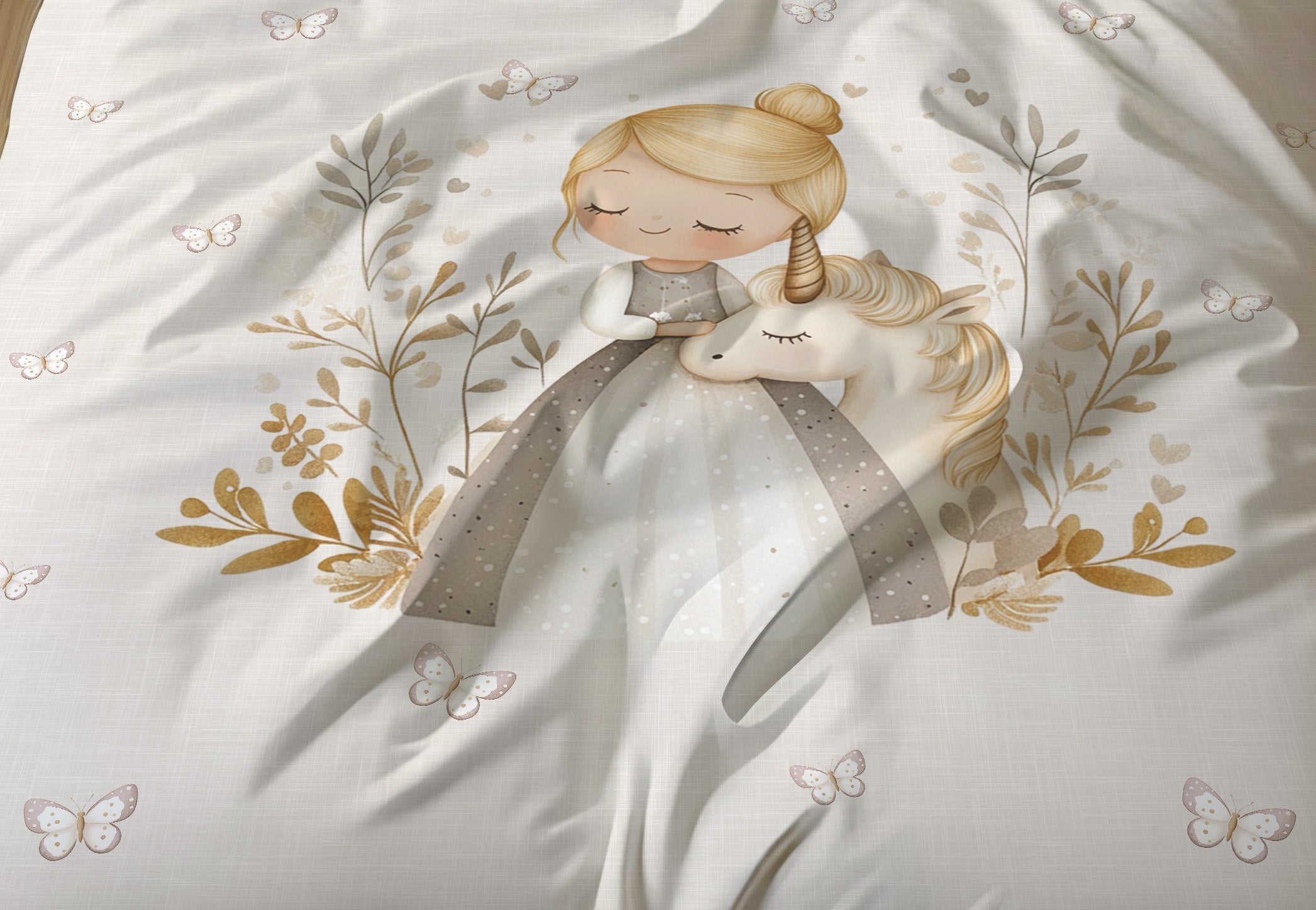 Evmila Astronaut Patterned Duvet Cover Set
