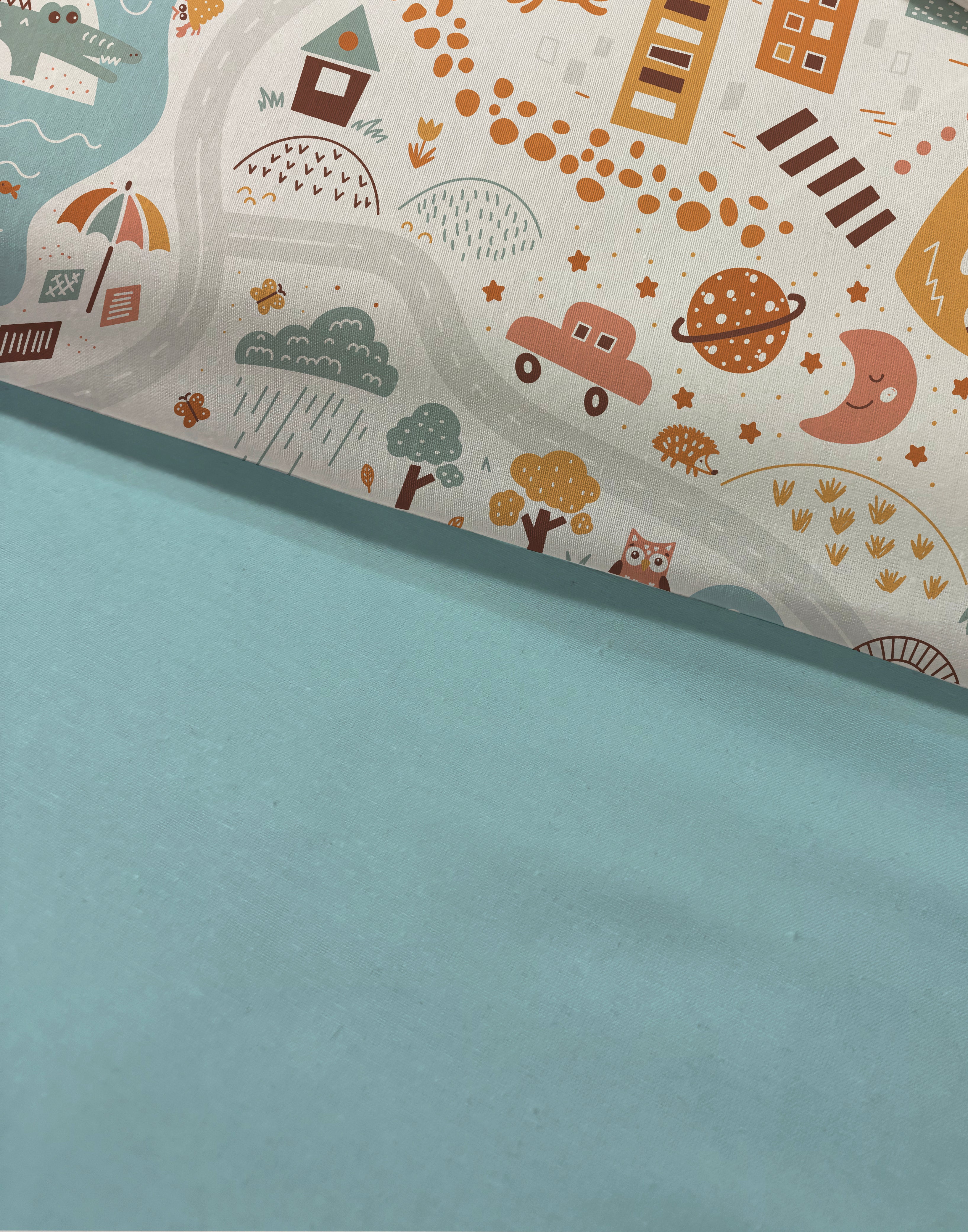 Evmila Astronaut Patterned Duvet Cover Set