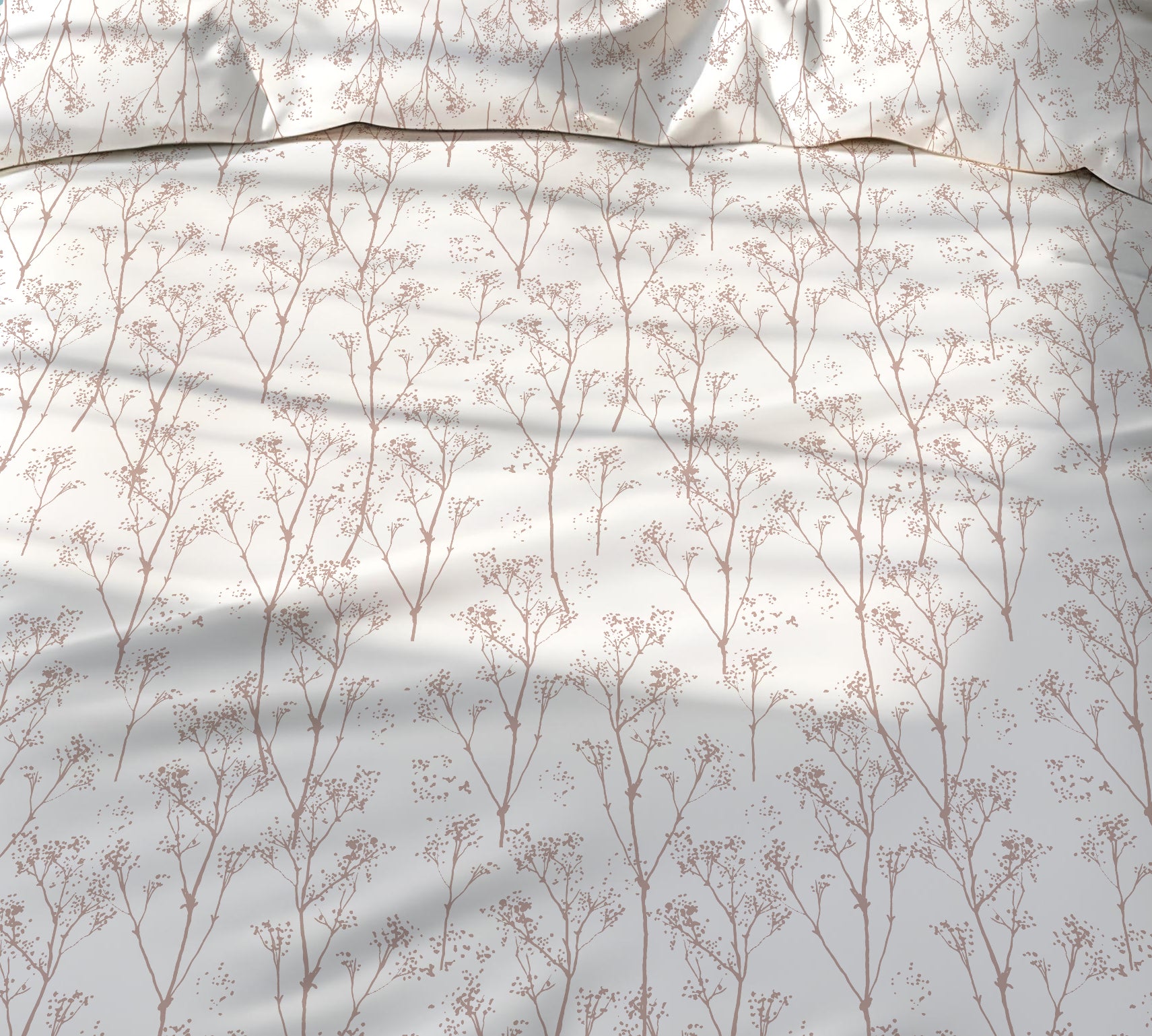 Evmila Minik Dallar Desenli Nevresim Takımı