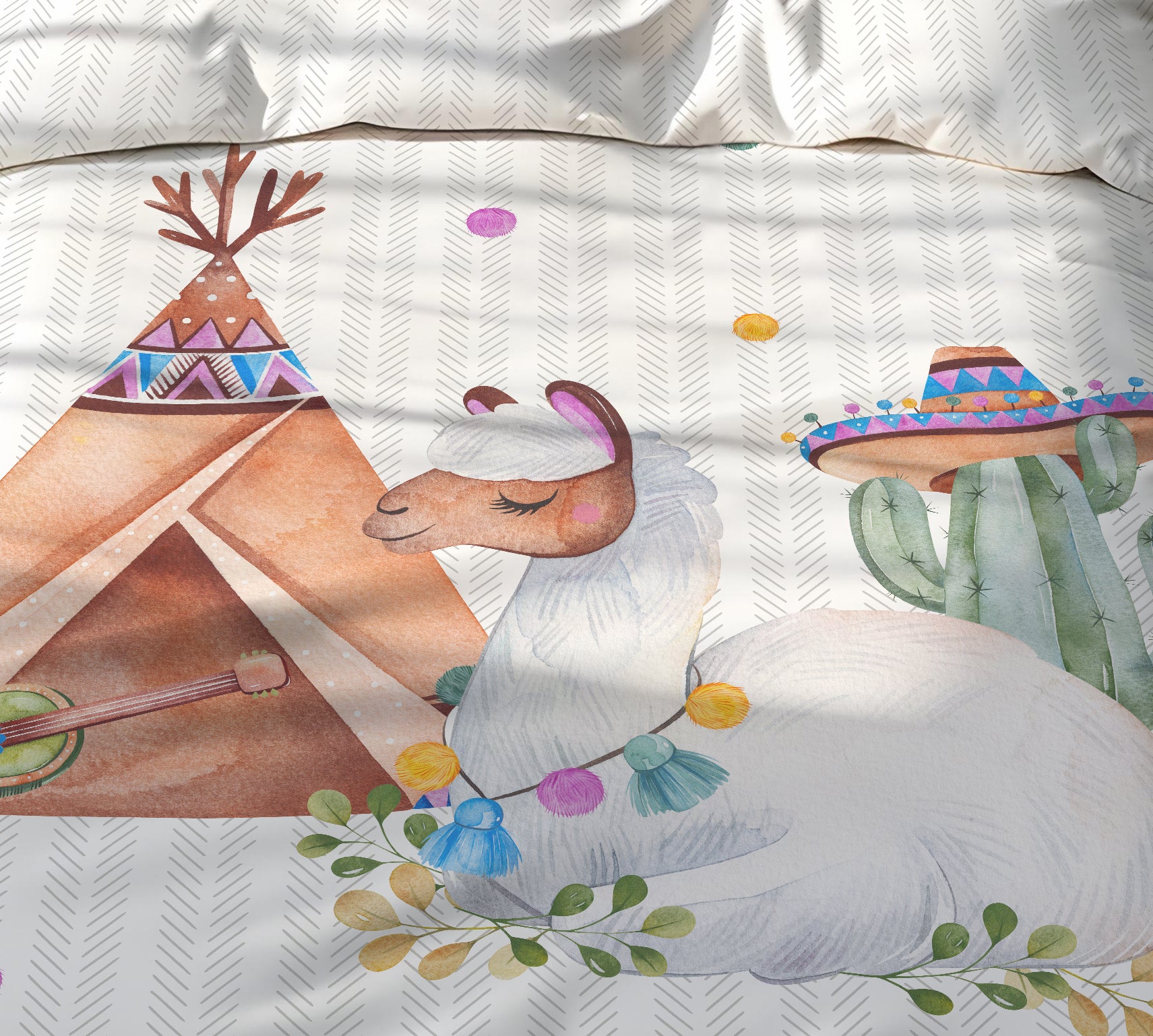 Evmila İskandinav Desenli Nevresim Takım