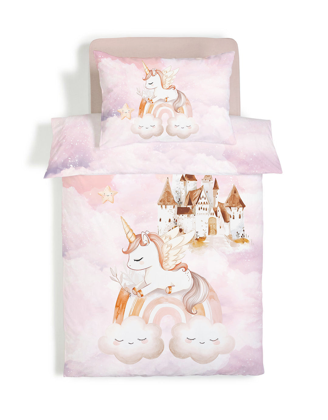 Evmila Astronaut Patterned Duvet Cover Set