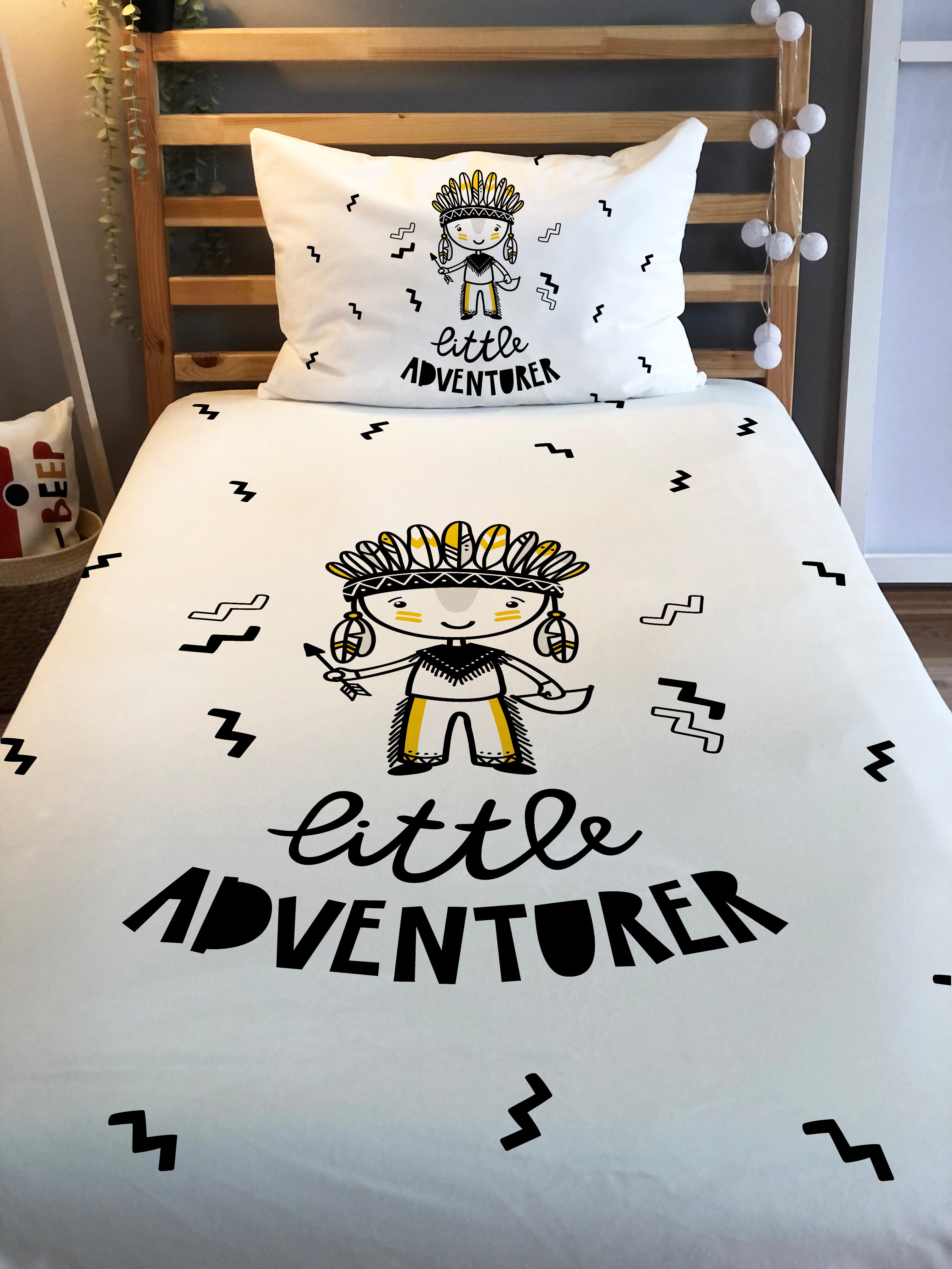 Evmila Astronaut Patterned Duvet Cover Set