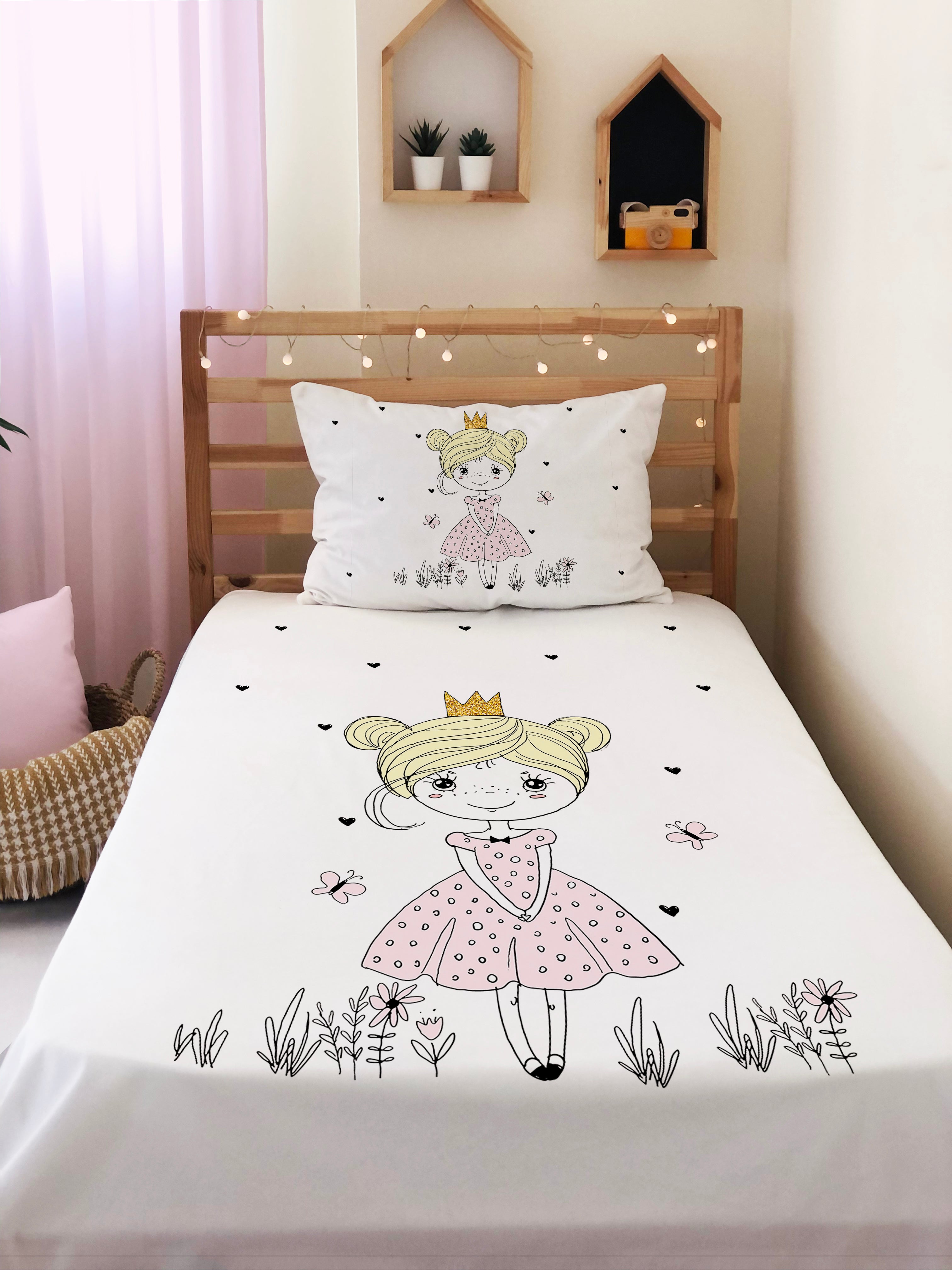 Evmila Astronaut Patterned Duvet Cover Set