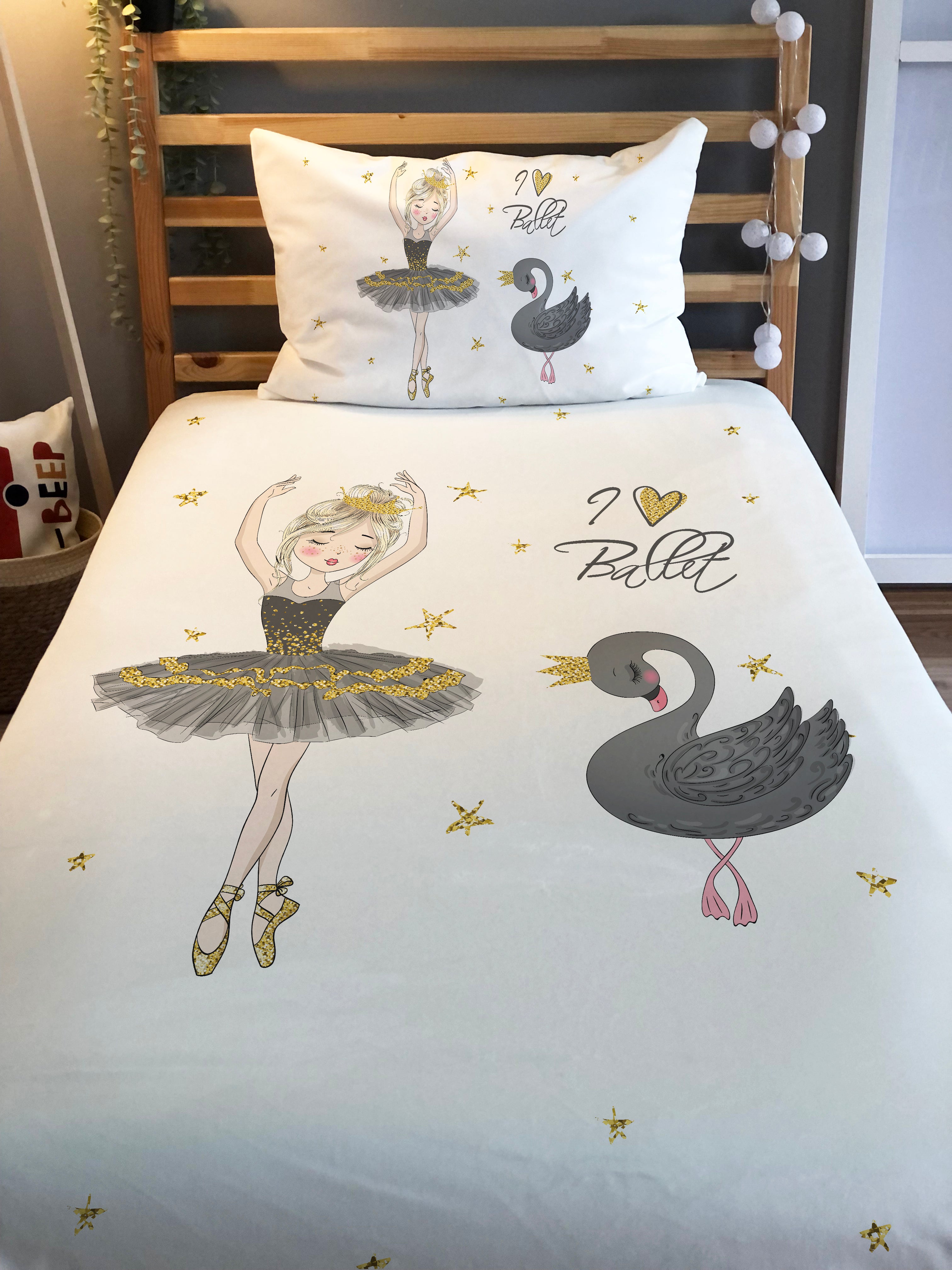 Evmila Astronaut Patterned Duvet Cover Set