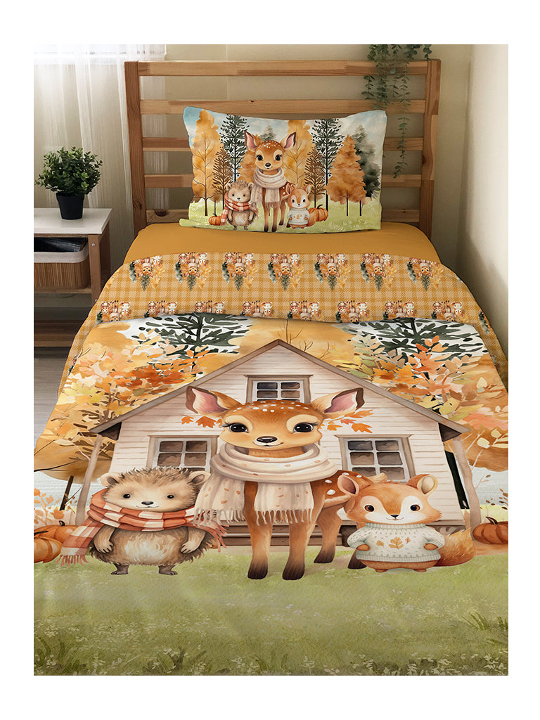 Evmila Astronaut Patterned Duvet Cover Set