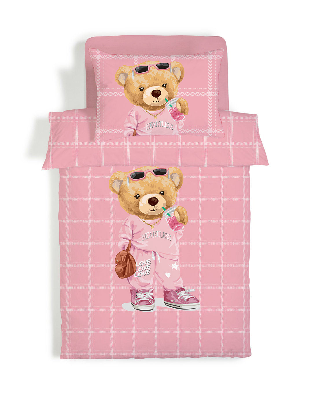 Evmila Astronaut Patterned Duvet Cover Set