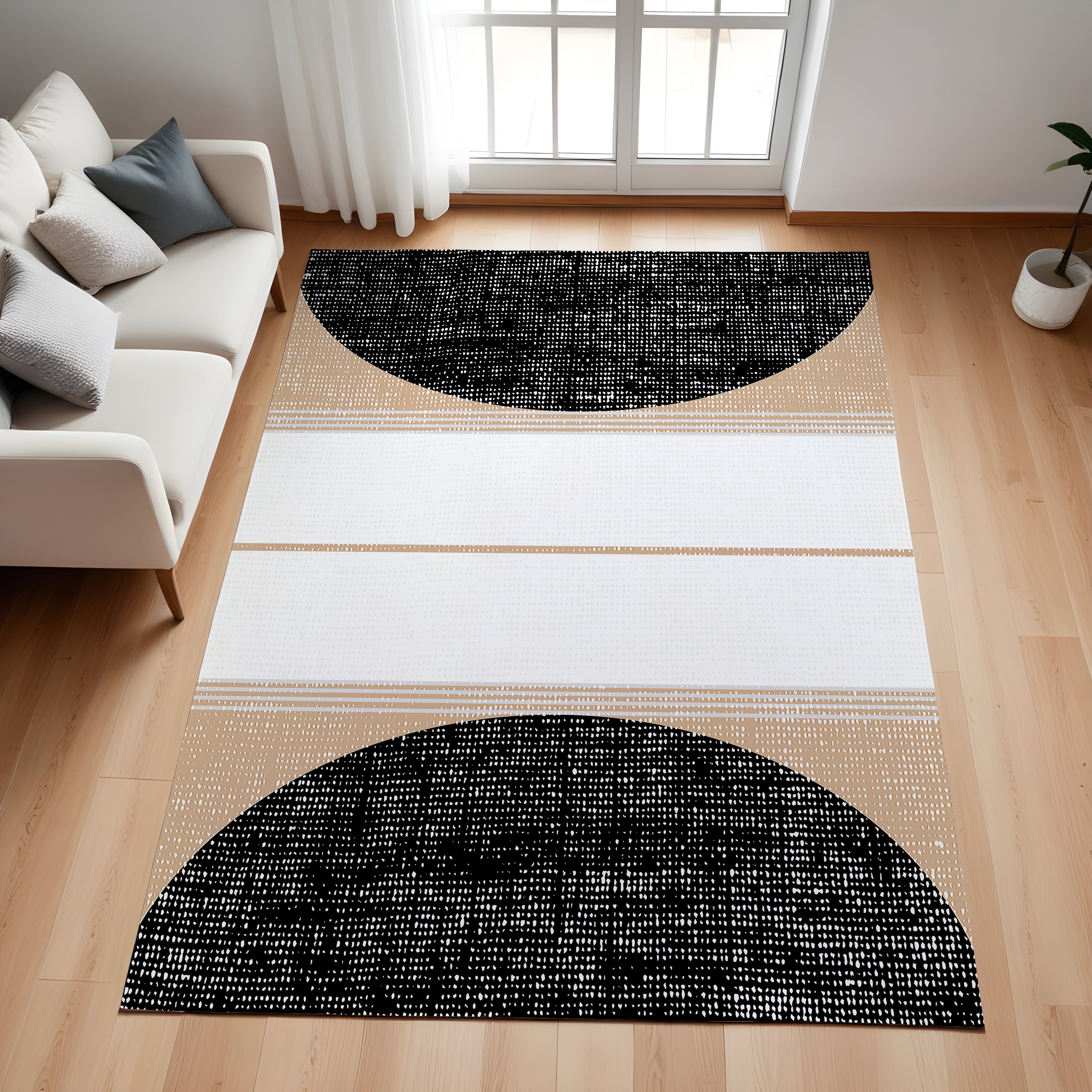 Evmila Etnik Desenli Modern Halı
