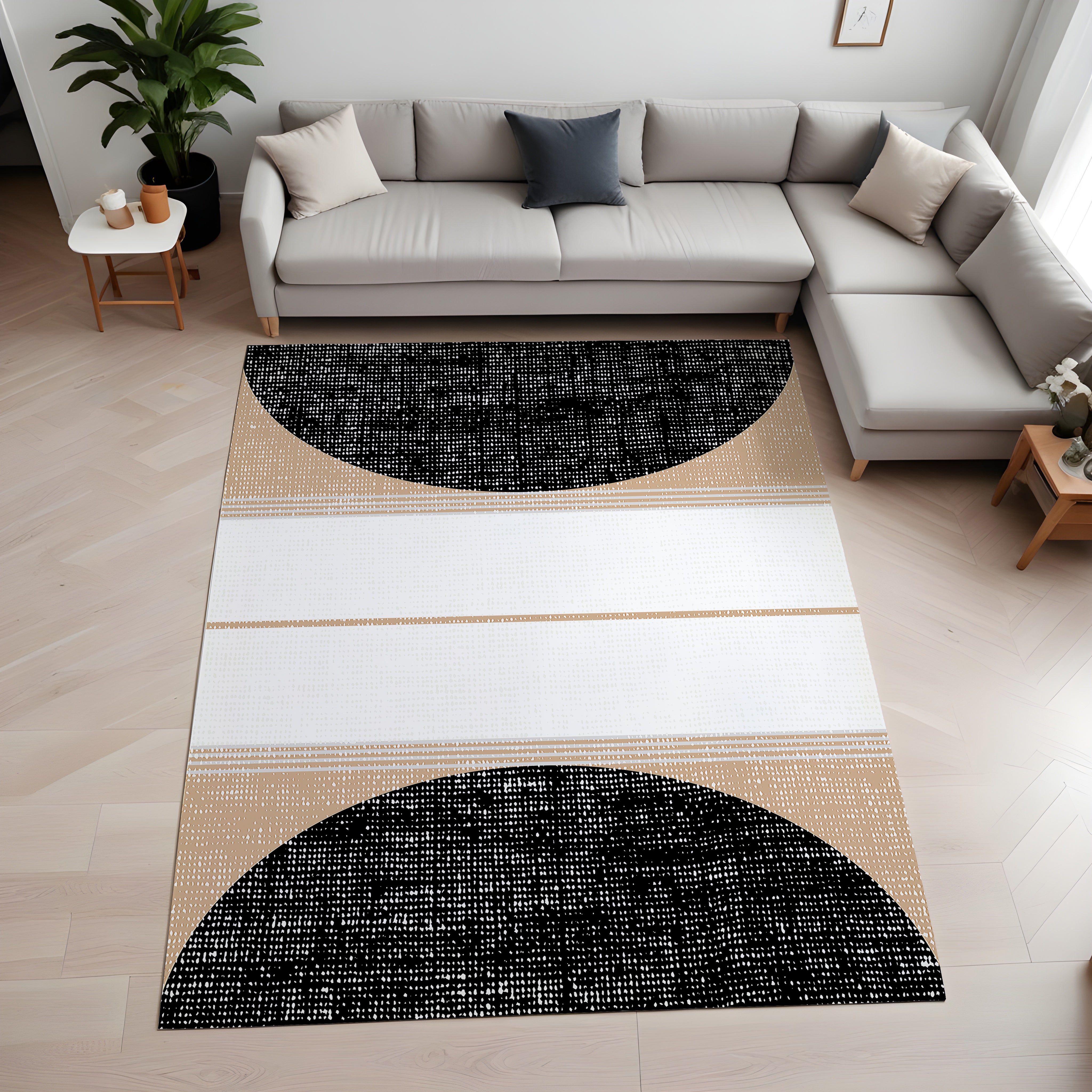 Evmila Etnik Desenli Modern Halı