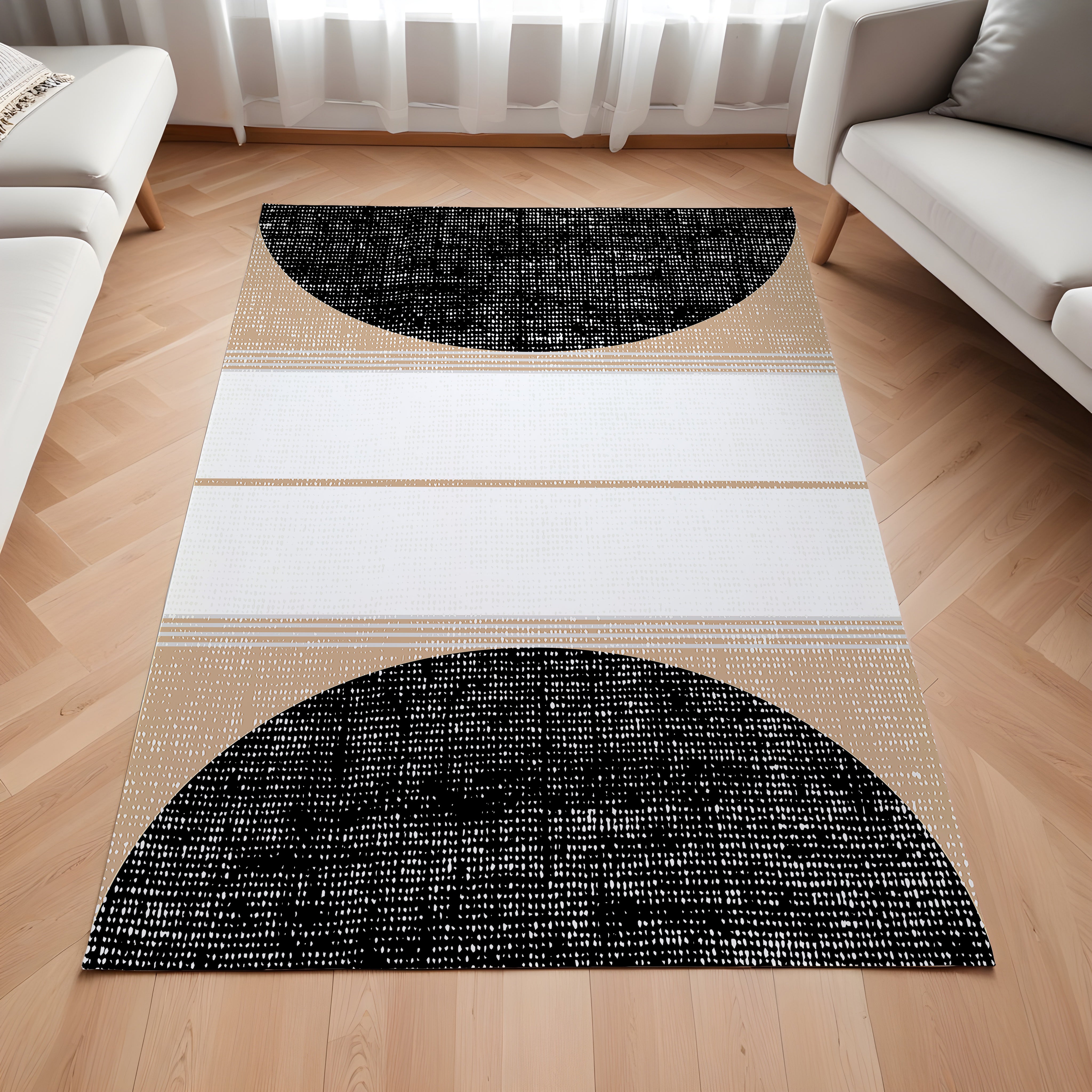 Evmila Etnik Desenli Modern Halı