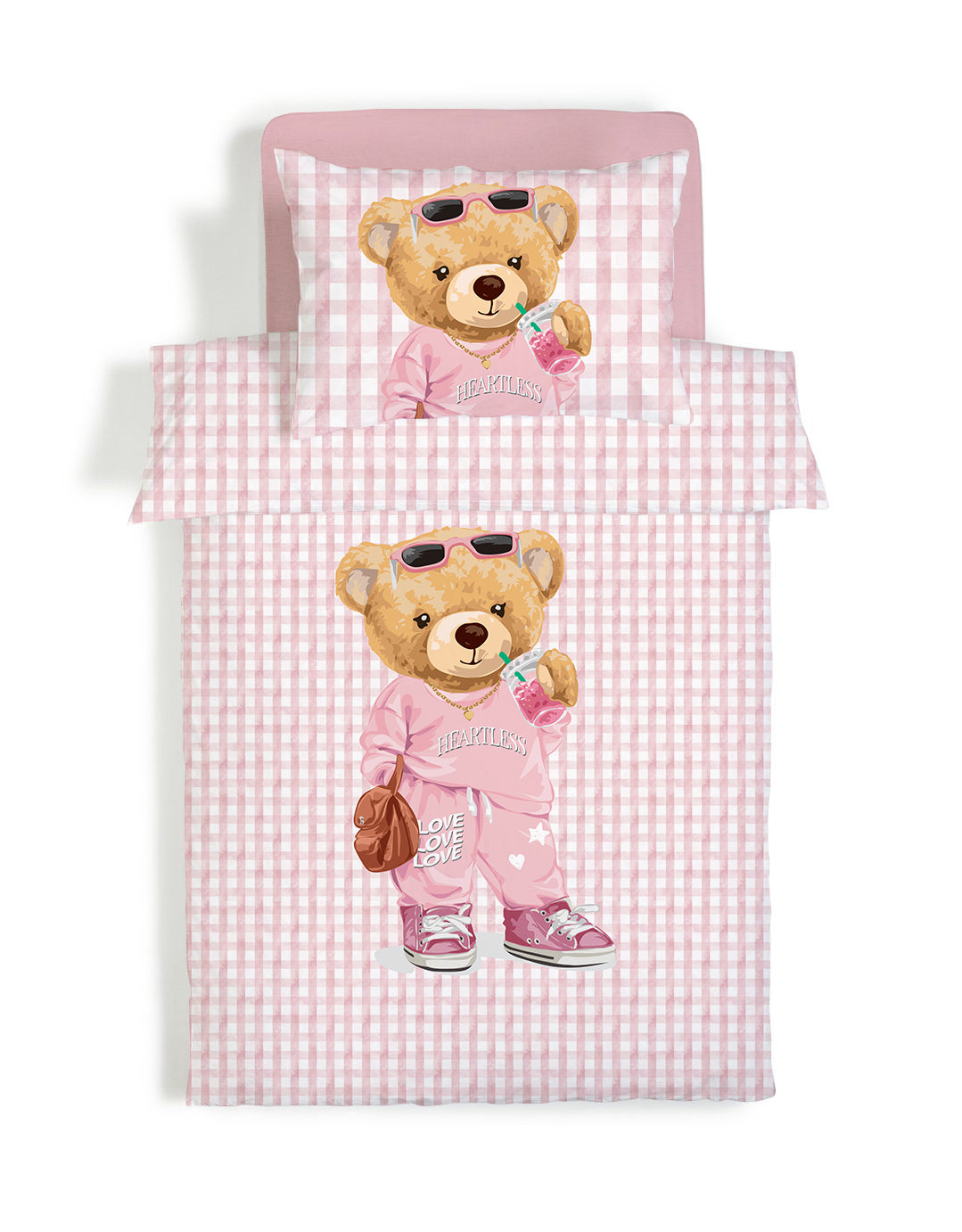 Evmila Astronaut Patterned Duvet Cover Set