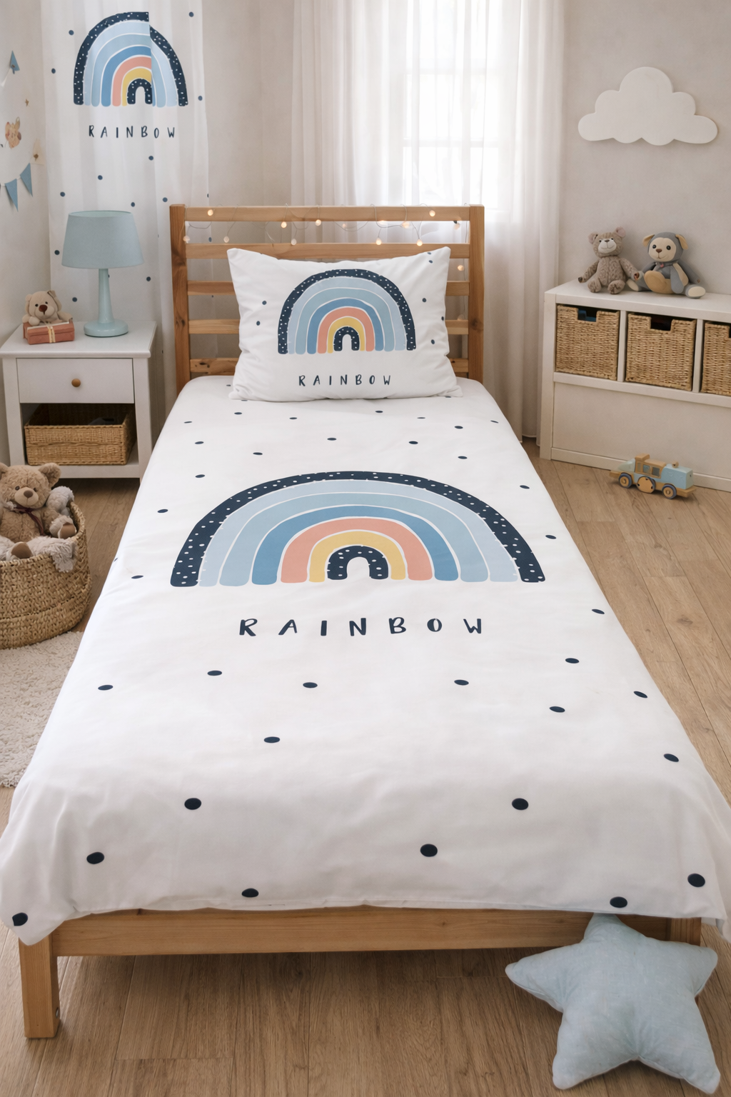 Evmila Astronaut Patterned Duvet Cover Set