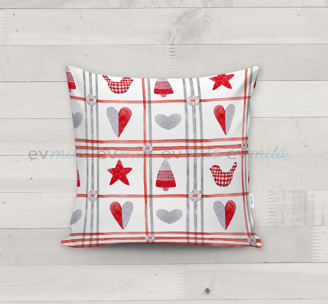 Evmila Autumn Patterned Cushion Cover
