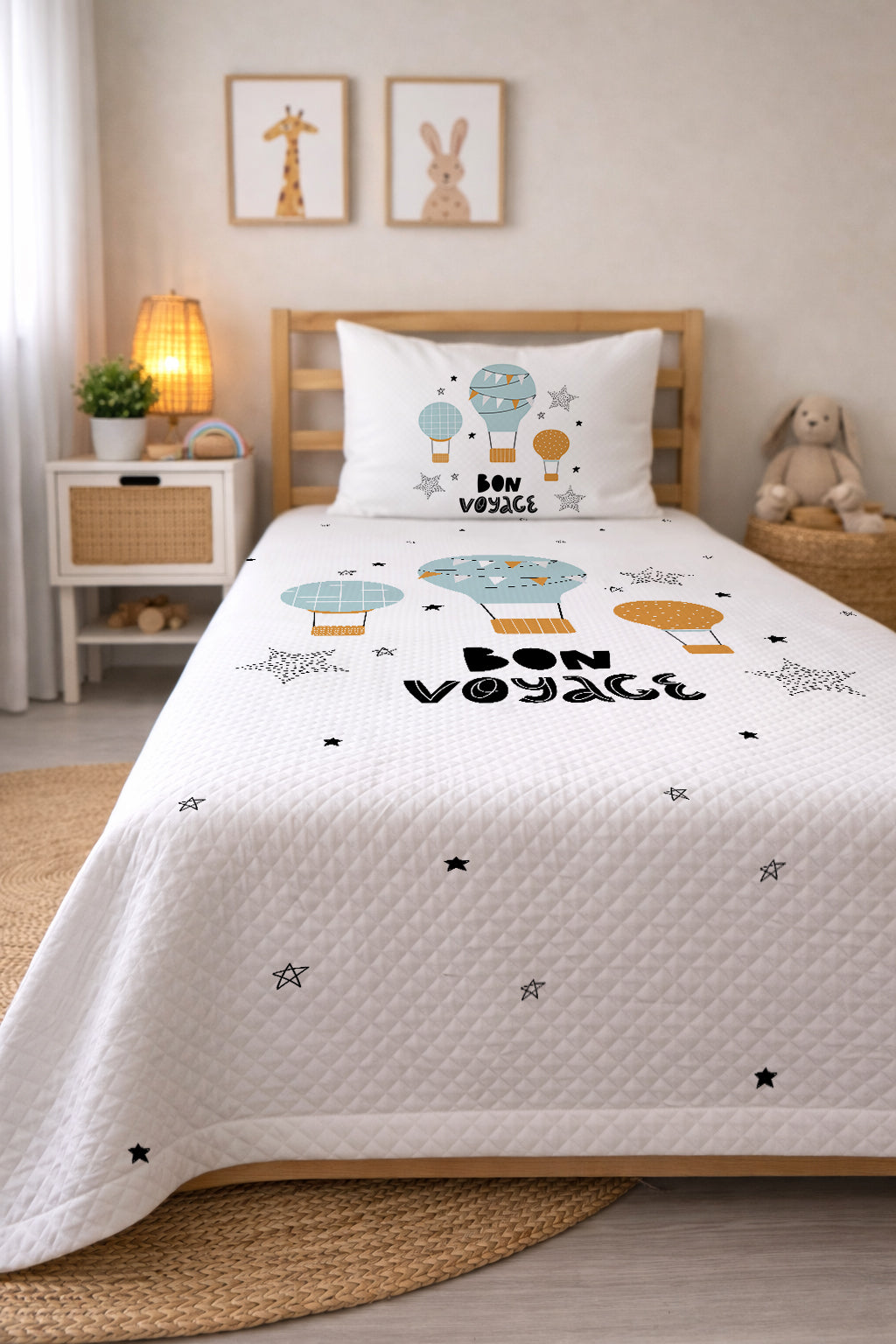 Evmila Uçan Balon Desenli Pike