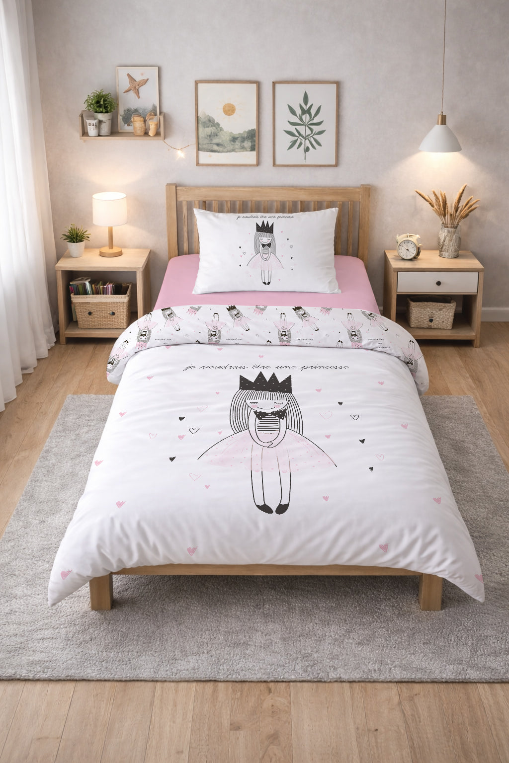 Evmila Astronaut Patterned Duvet Cover Set