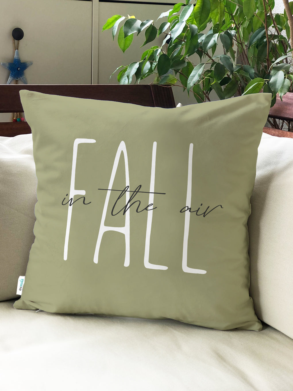 Evmila Autumn Patterned Cushion Cover