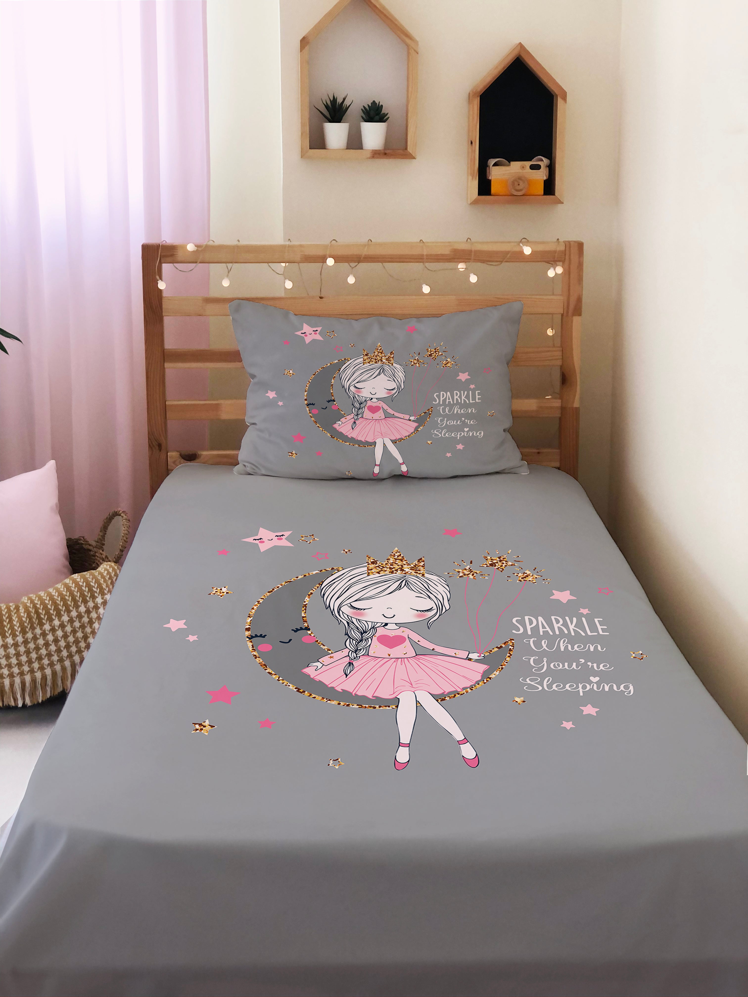 Evmila Astronaut Patterned Duvet Cover Set