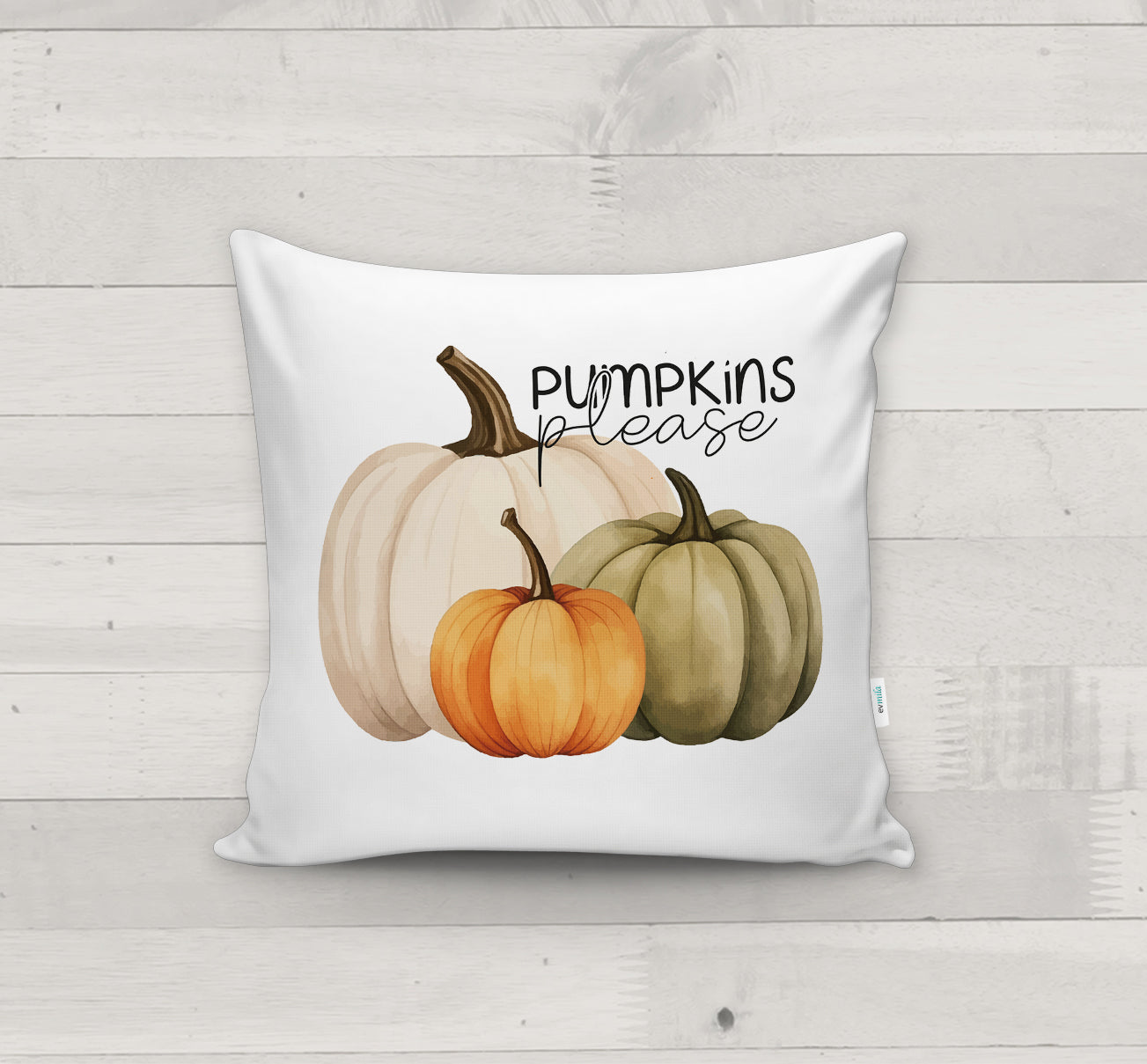 Evmila Autumn Patterned Cushion Cover