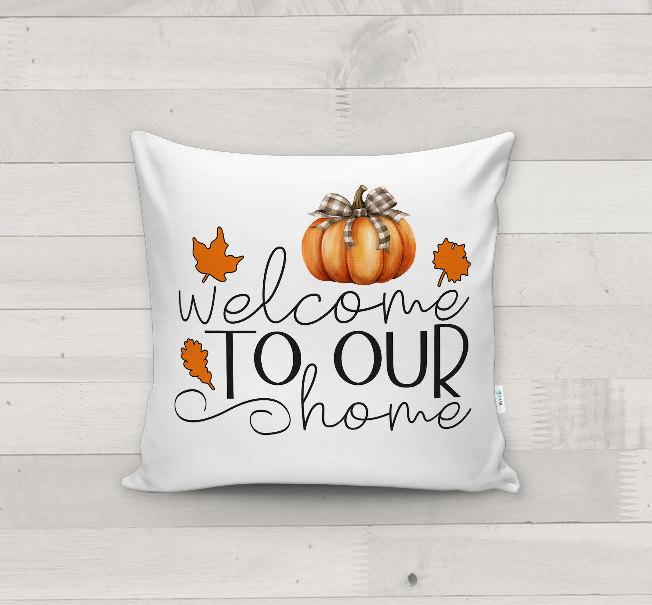 Evmila Autumn Patterned Cushion Cover