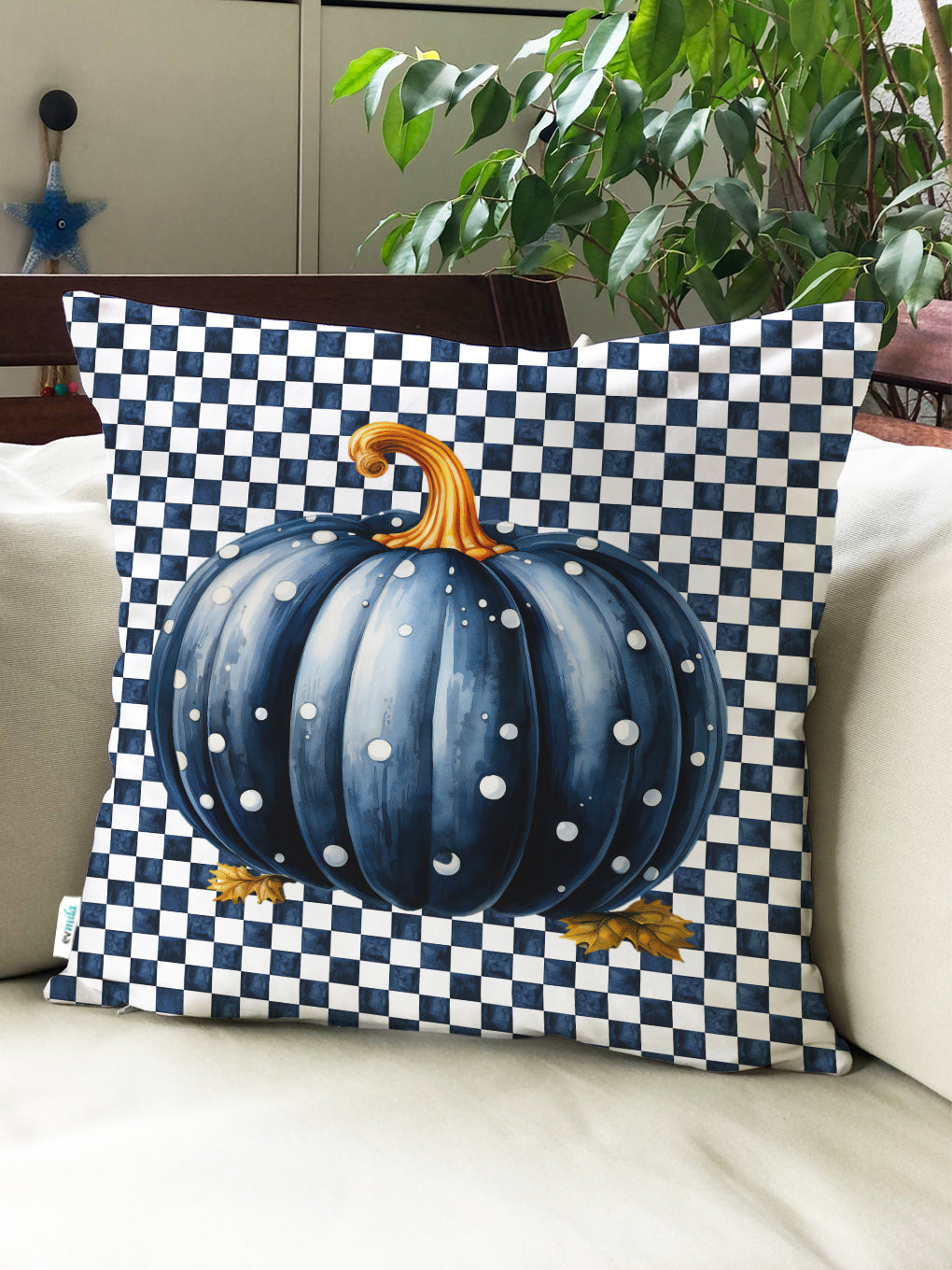 Evmila Autumn Patterned Cushion Cover