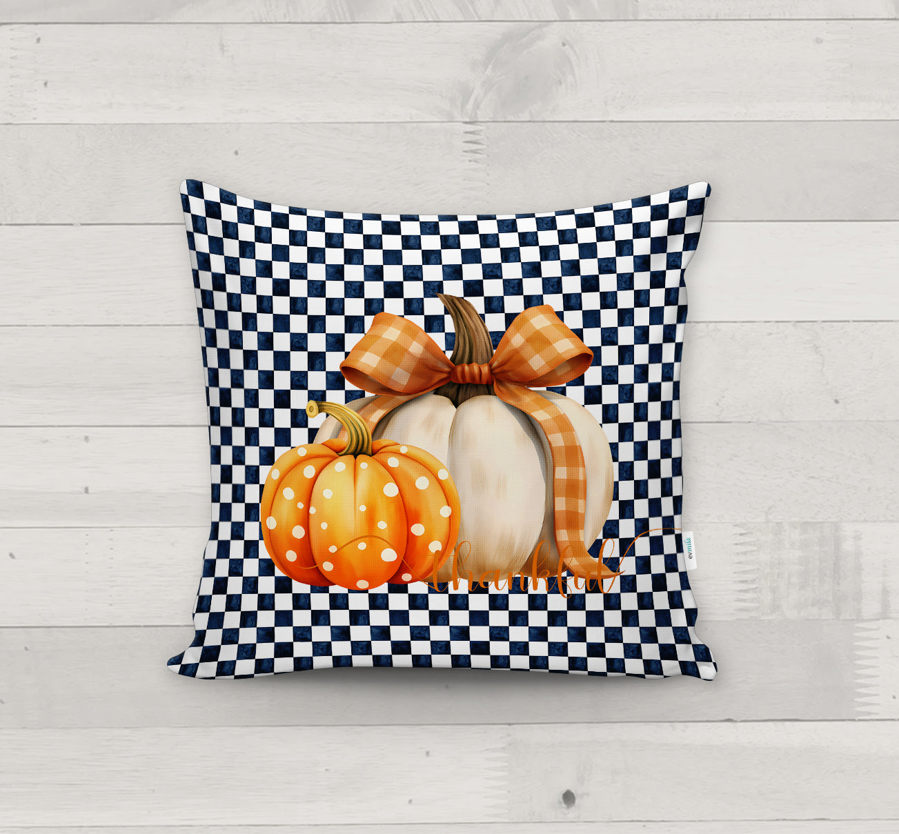 Evmila Autumn Patterned Cushion Cover