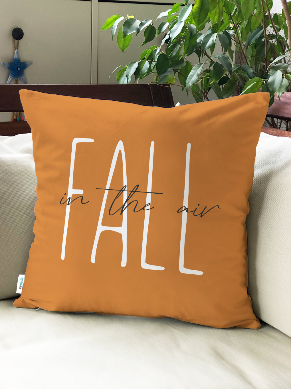 Evmila Autumn Patterned Cushion Cover
