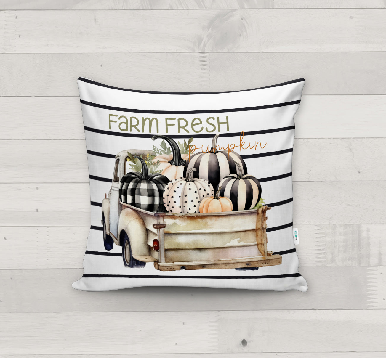 Evmila Autumn Patterned Cushion Cover