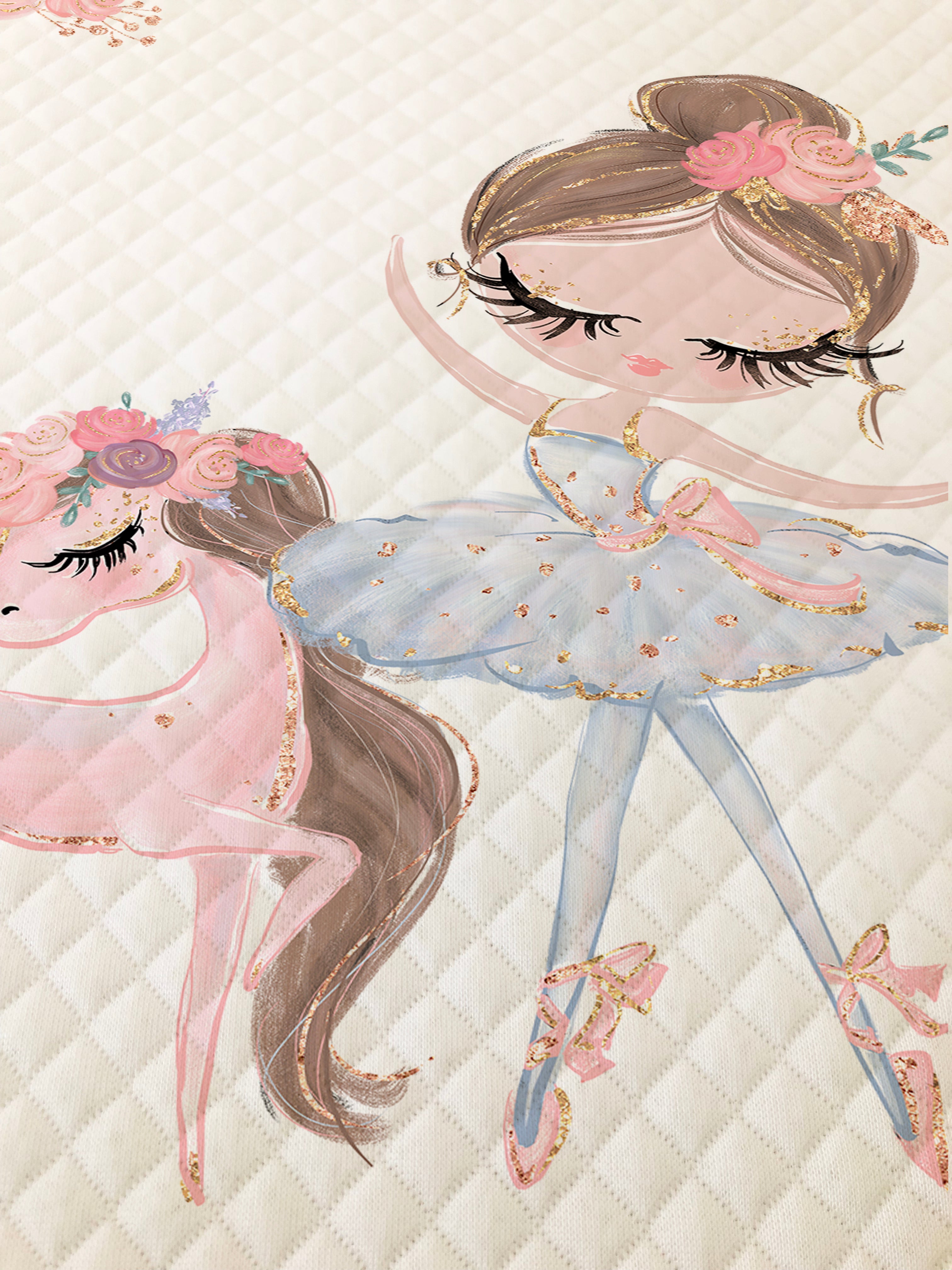 Evmila Unicorn ve Prenses Kız Desenli Pike