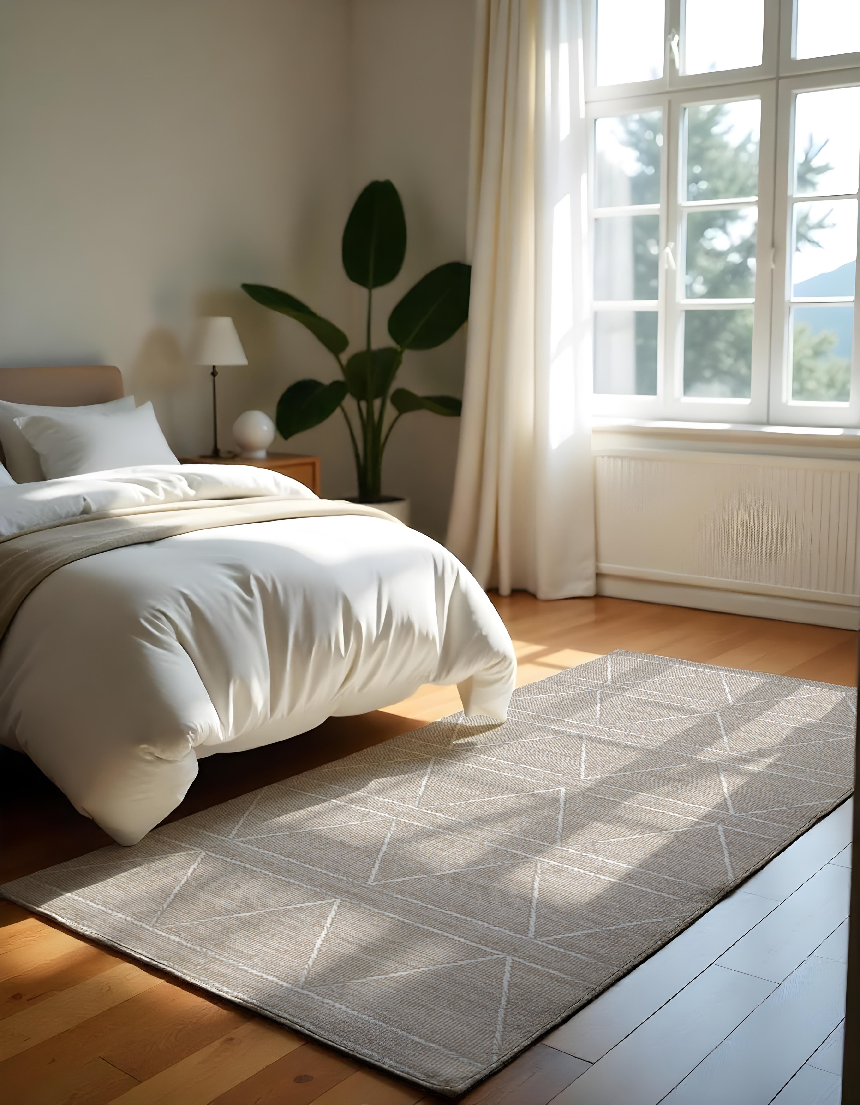 Evmila Geometrik Desenli Modern Halı